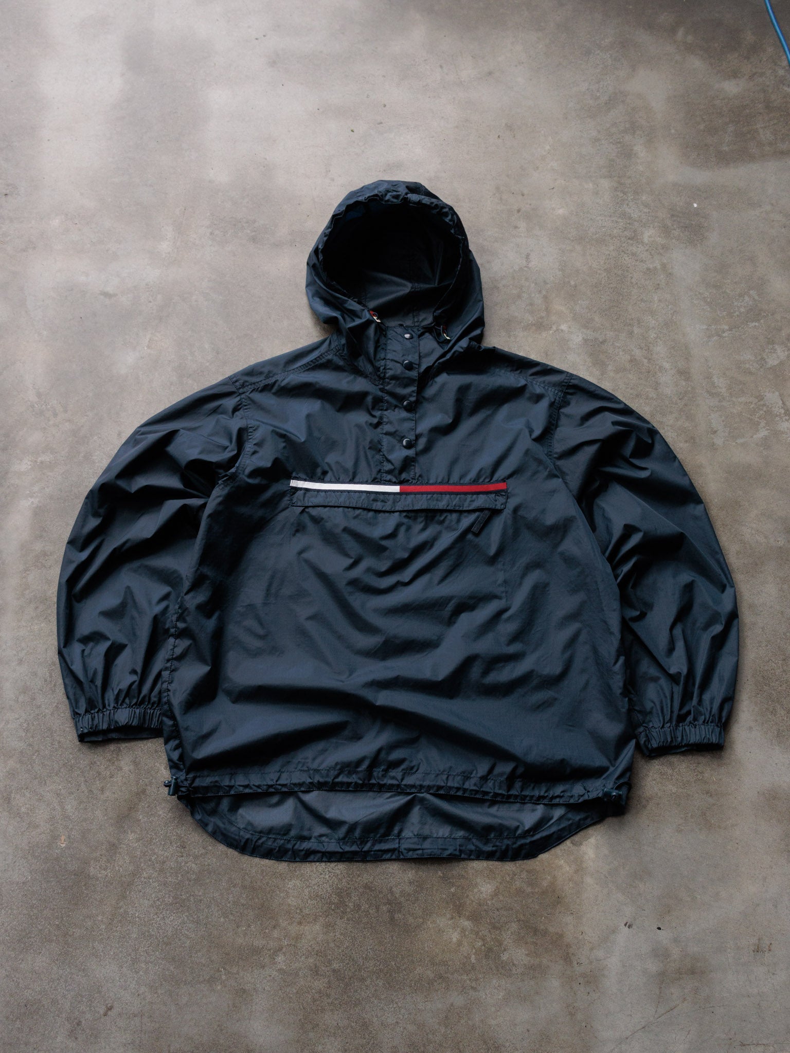 Vintage 90s Navy Tommy Jeans Windbreaker (XL)
