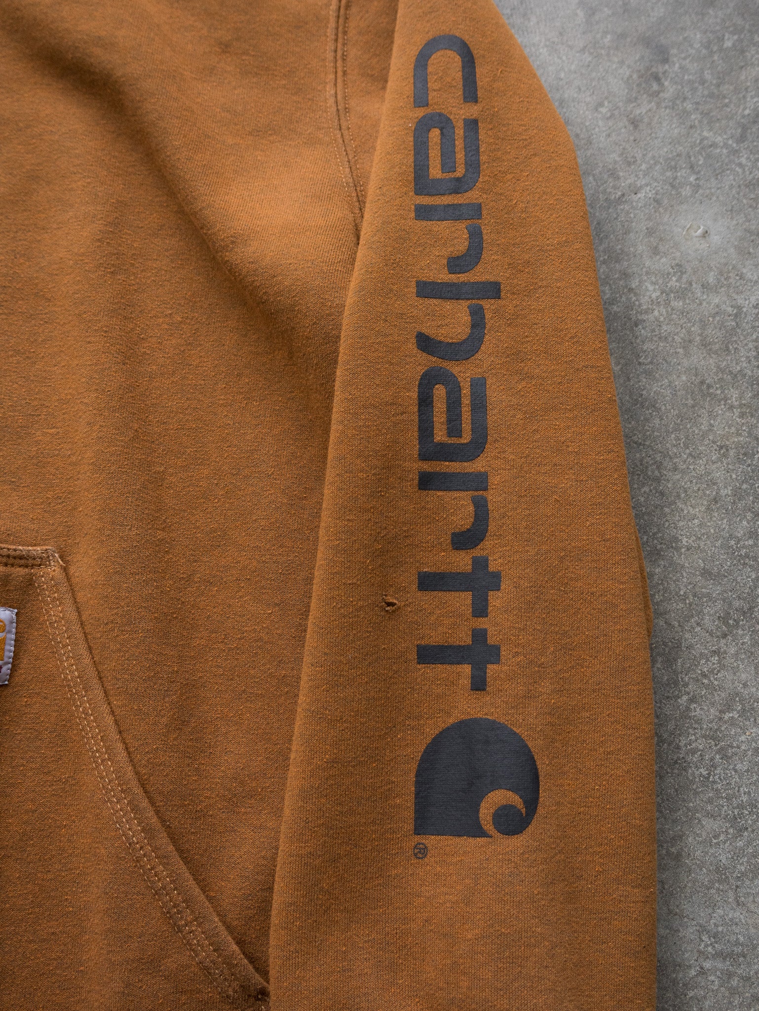 Vintage Carhartt Brown Hoodie (XL)