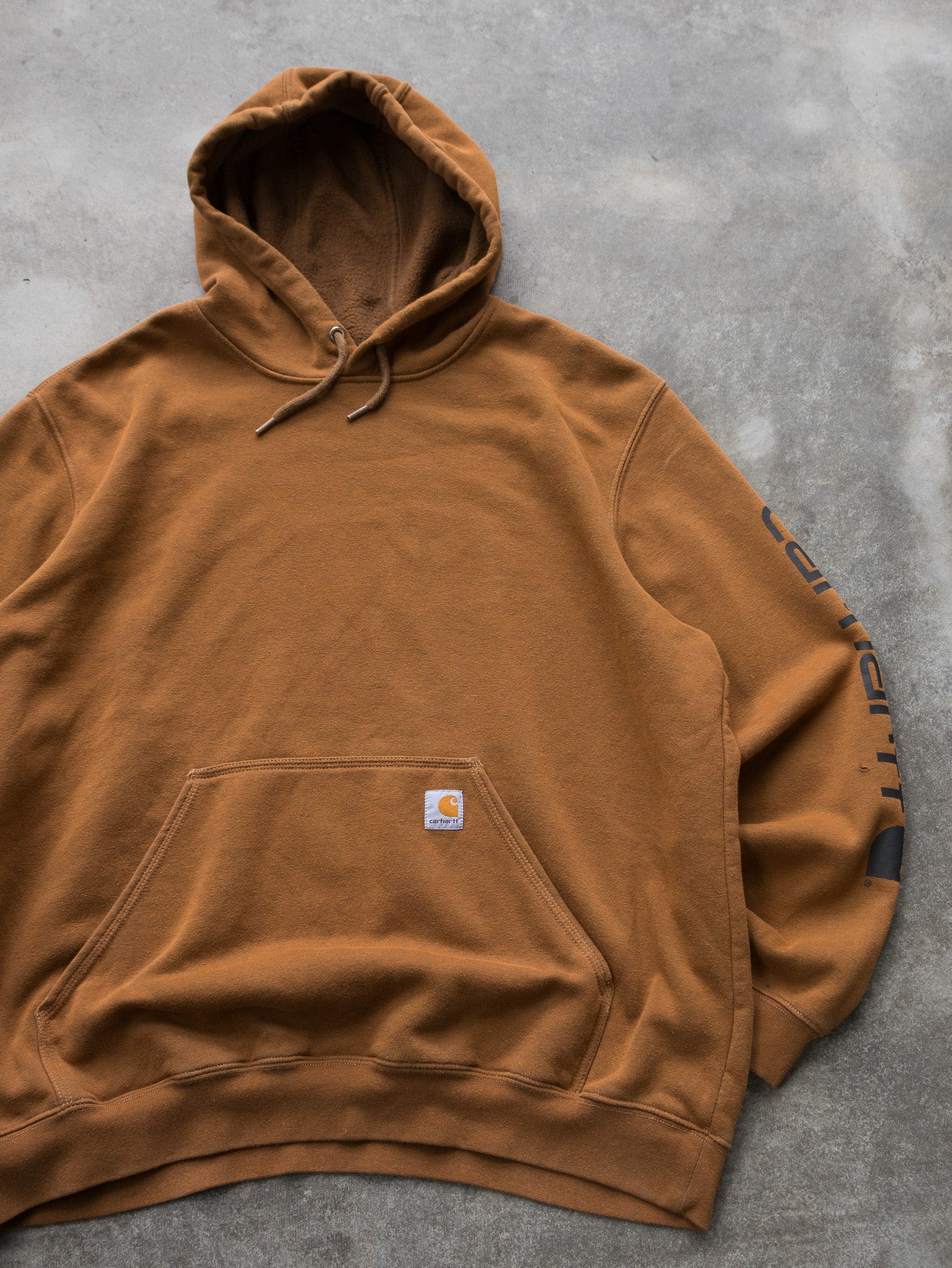 Vintage Carhartt Brown Hoodie (XL)