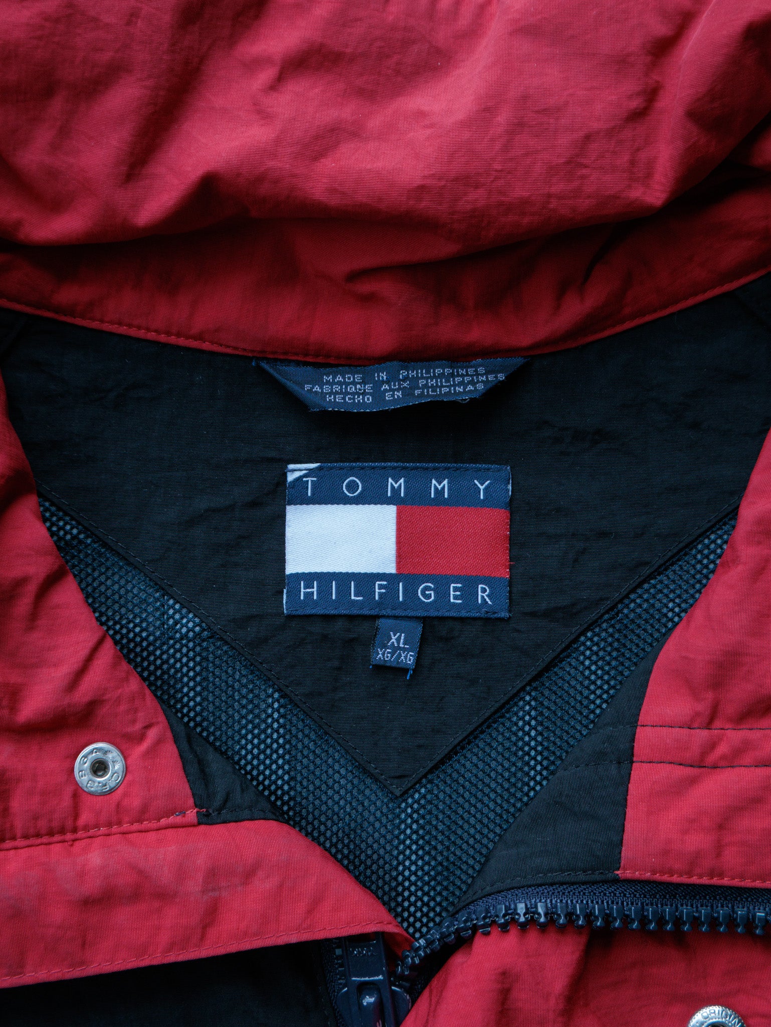 Vintage Black Tommy Hilfiger Jacket (XL)