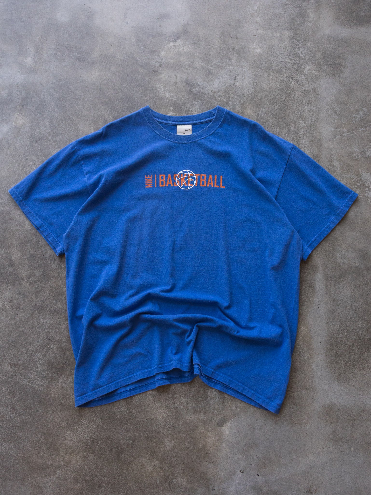 Vintage 00s Blue Nike Basketball Tee (XL)