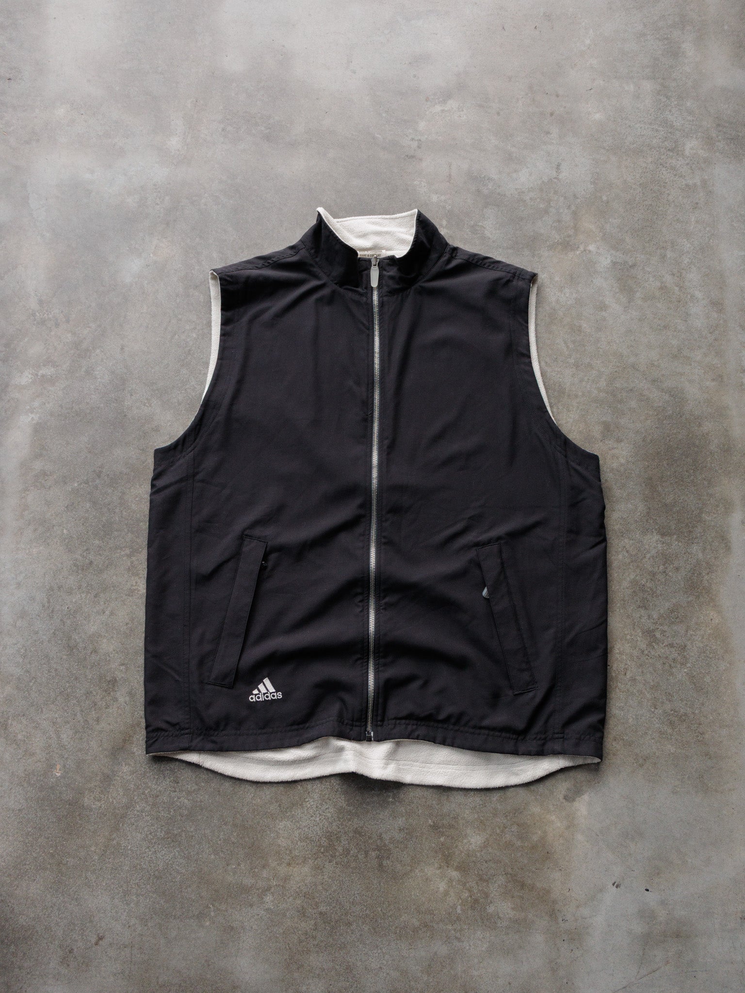 Vintage 00s Black & White Adidas Reversible Vest (-)