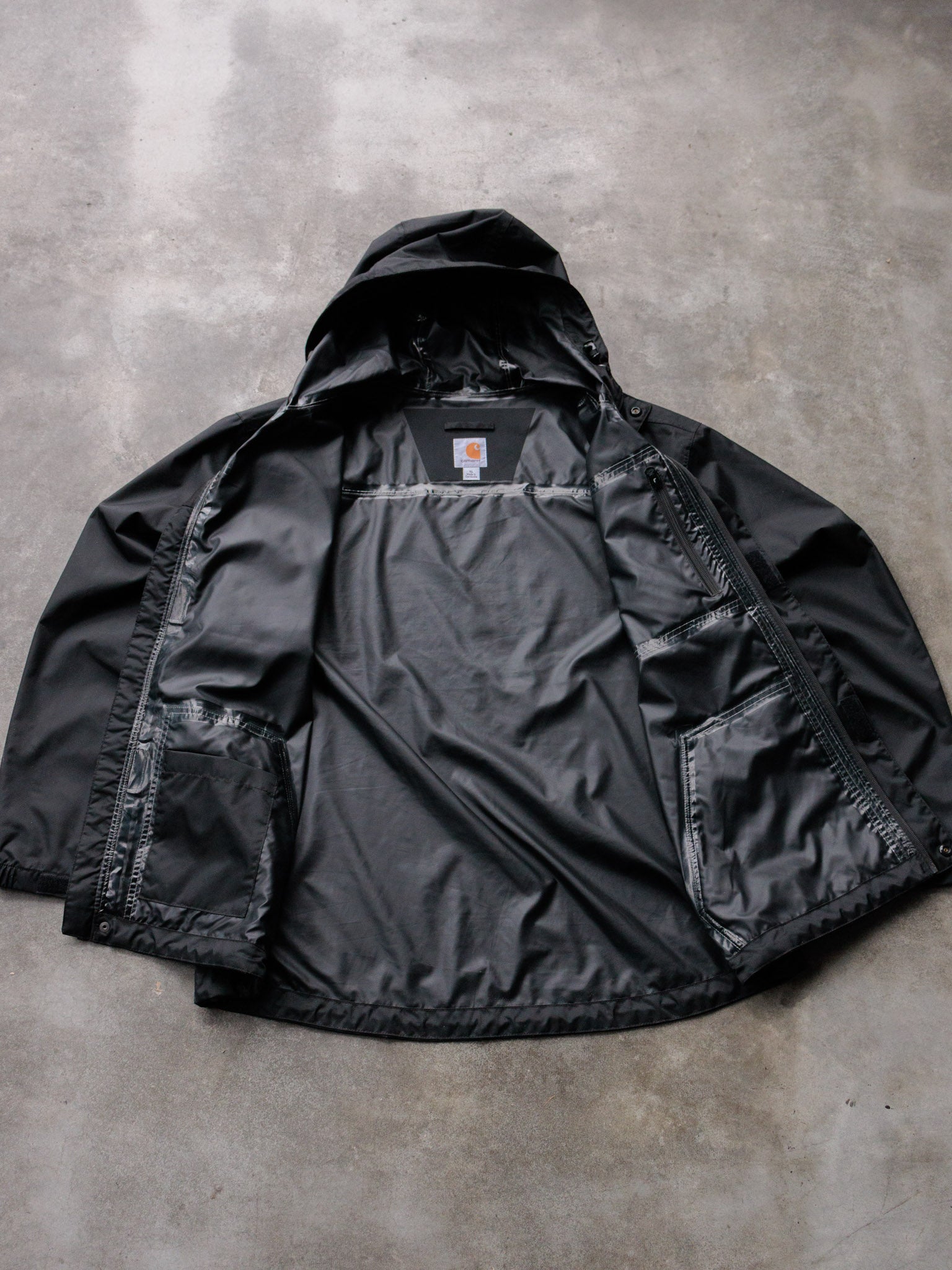 Vintage Black Carhartt Windbreaker (XL)