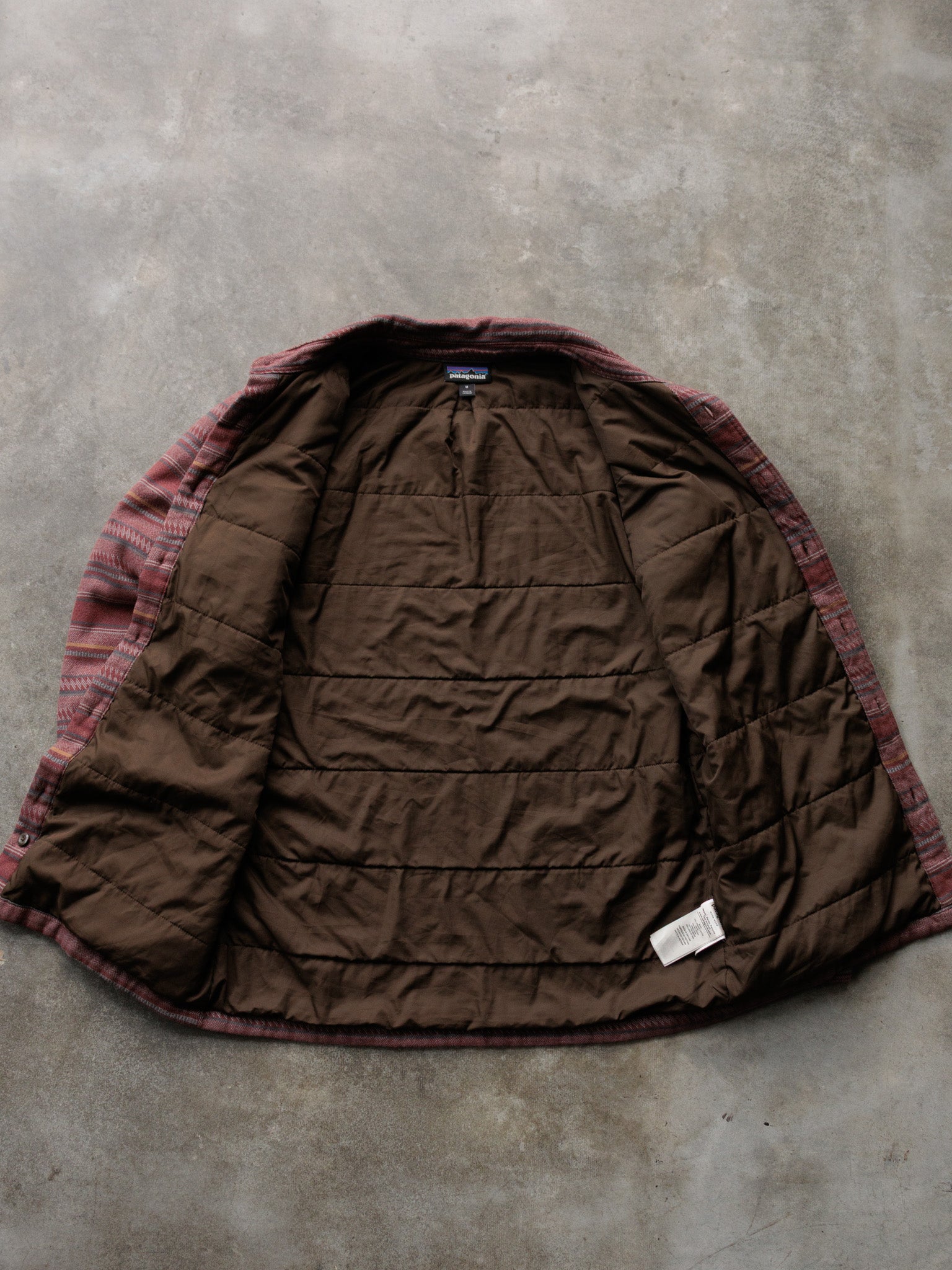 Red Striped Patagonia Flannel Jacket (M)