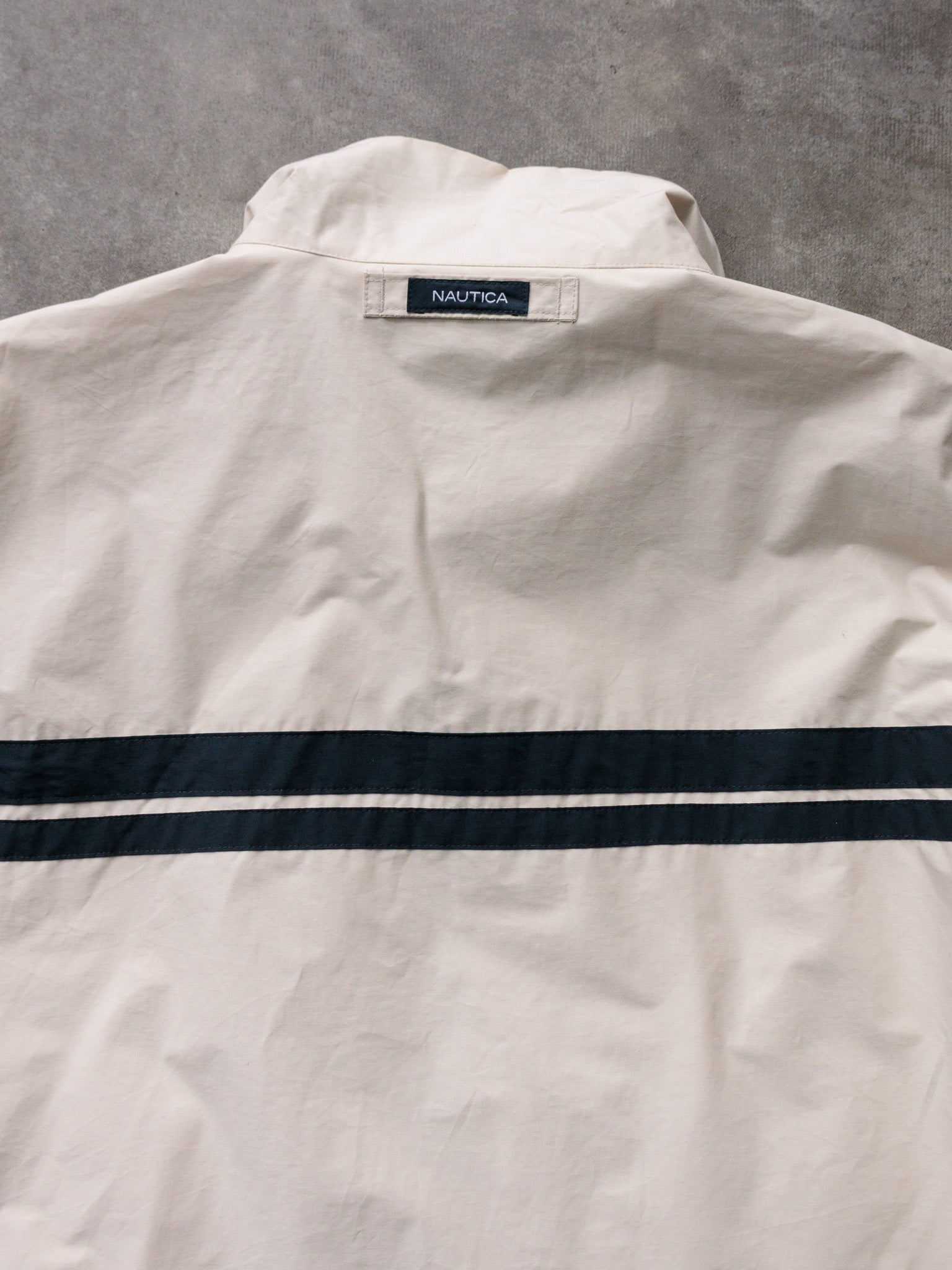 Vintage 00s Beige Nautica Windbreaker (XL)