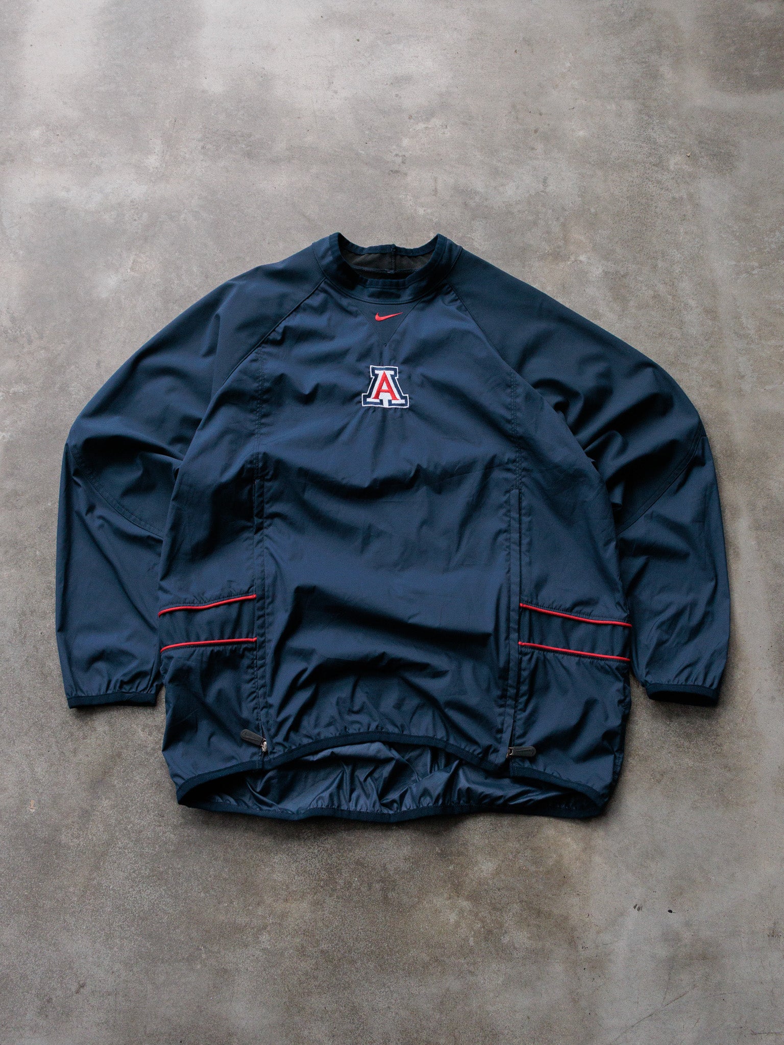 Vintage 90s Navy Nike University of Arizona Track Jacket (L)