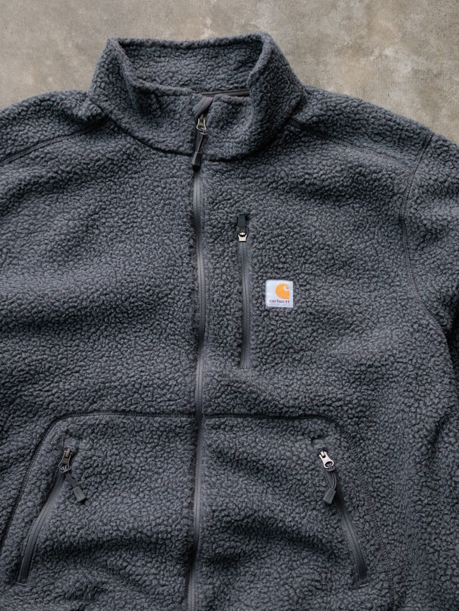 Grey Carhartt Fleece Jacket (2XL)