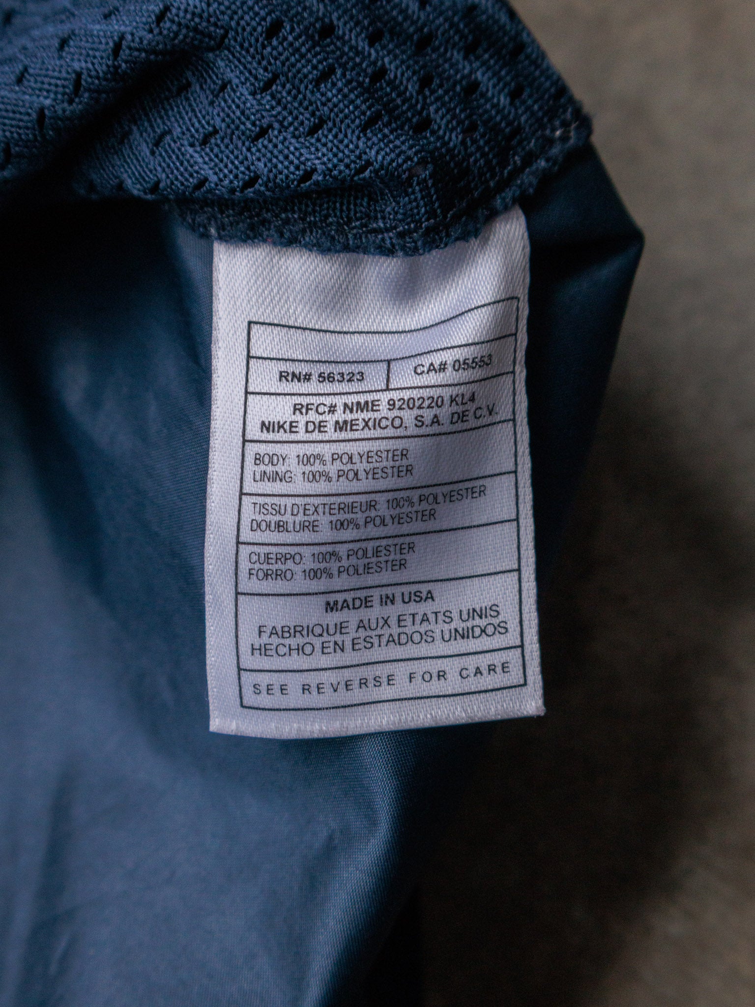 Vintage 90s Navy Nike Arizona Track Jacket (L)