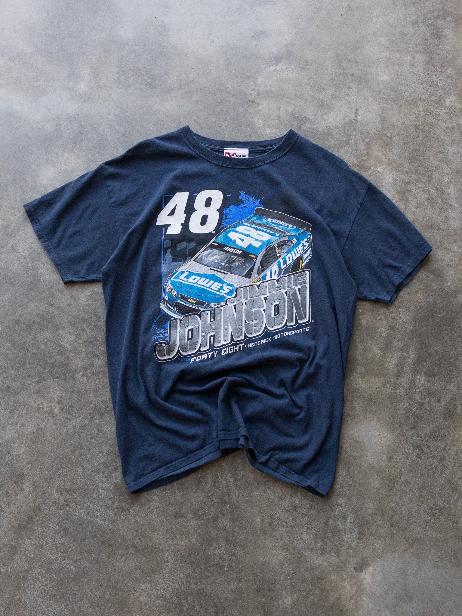 Vintage 00s Jimmie Johnson NASCAR Tee (L)