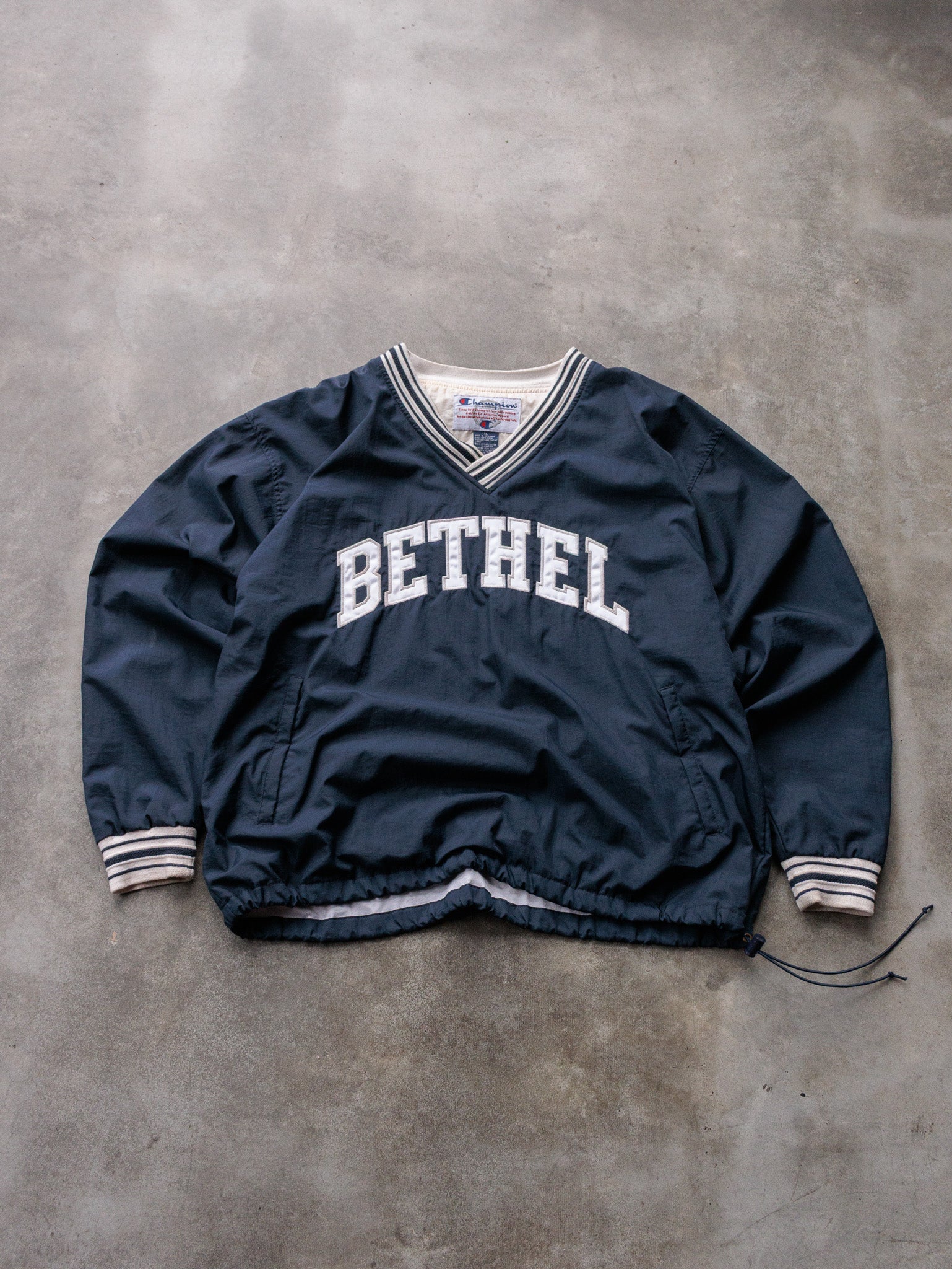 Vintage 90s Navy Champion Bethel Jacket (XL)