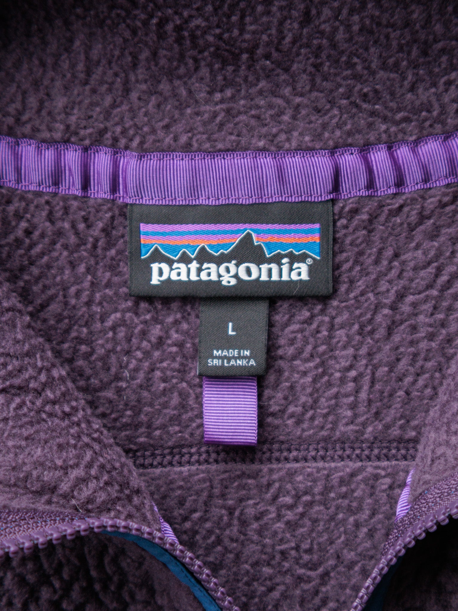 Vintage Purple Patagonia Fleece Vest (L)
