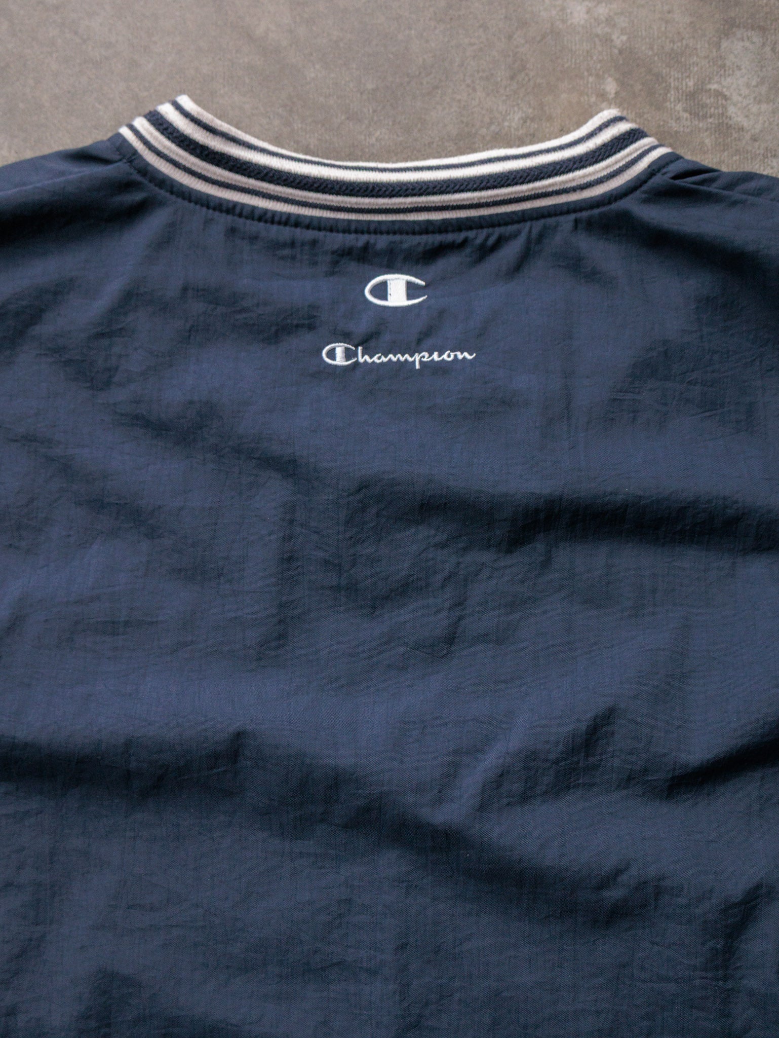 Vintage 90s Navy Champion Bethel Jacket (XL)