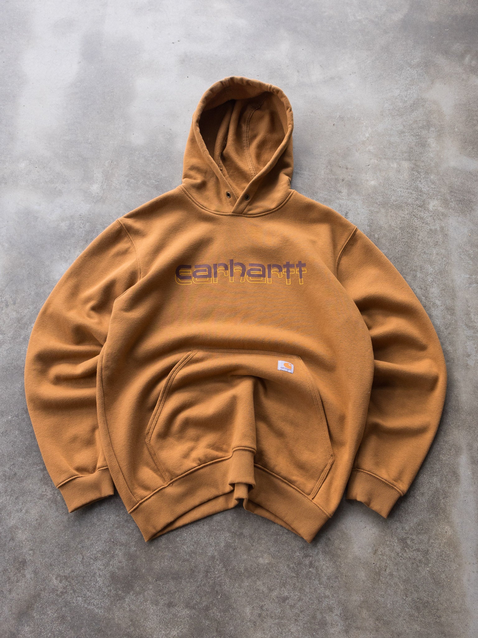 Vintage Brown Carhartt Rain Defender Hoodie (L)