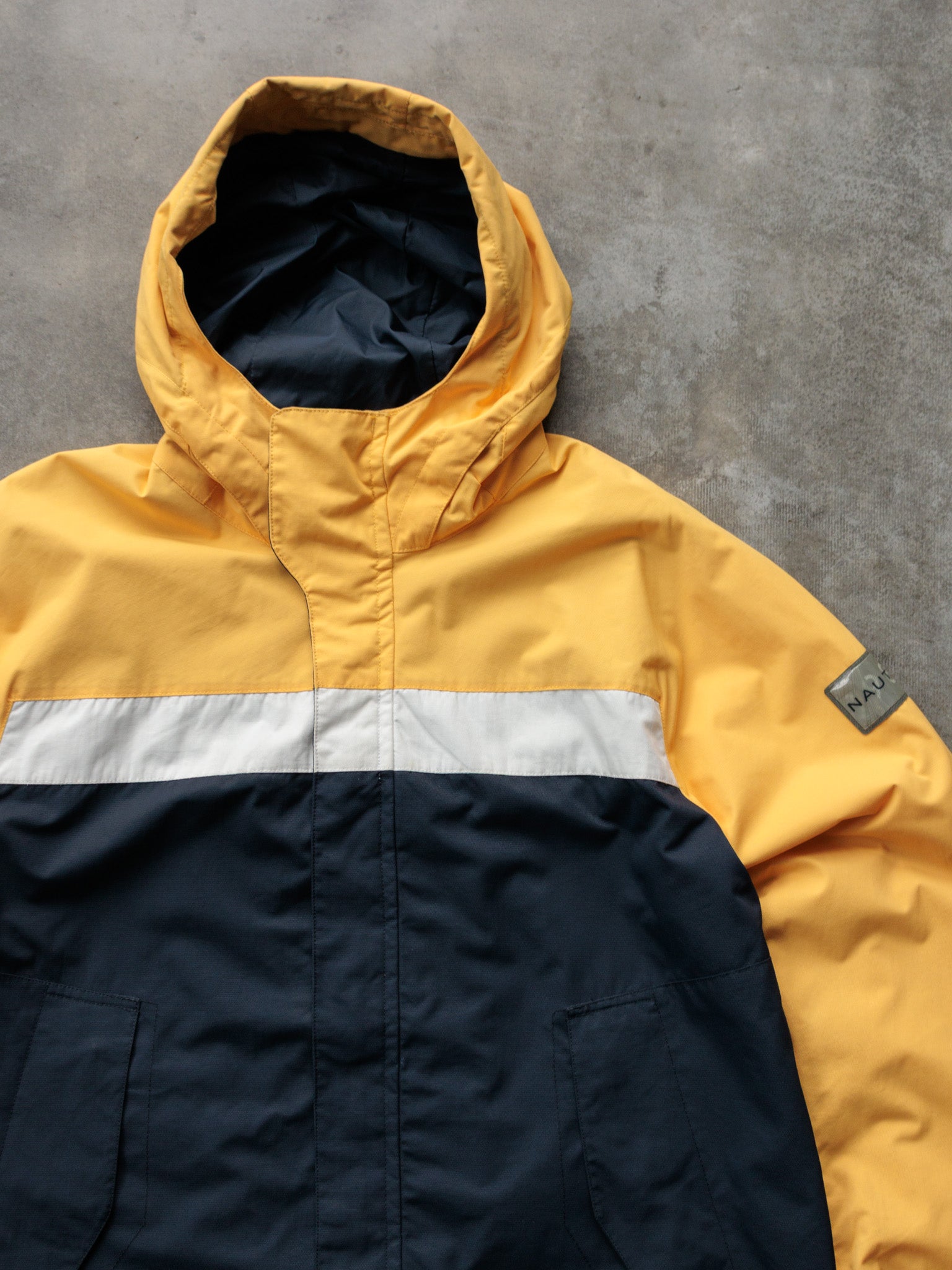 Vintage 00s Yellow & Navy Nautica Jacket (L)