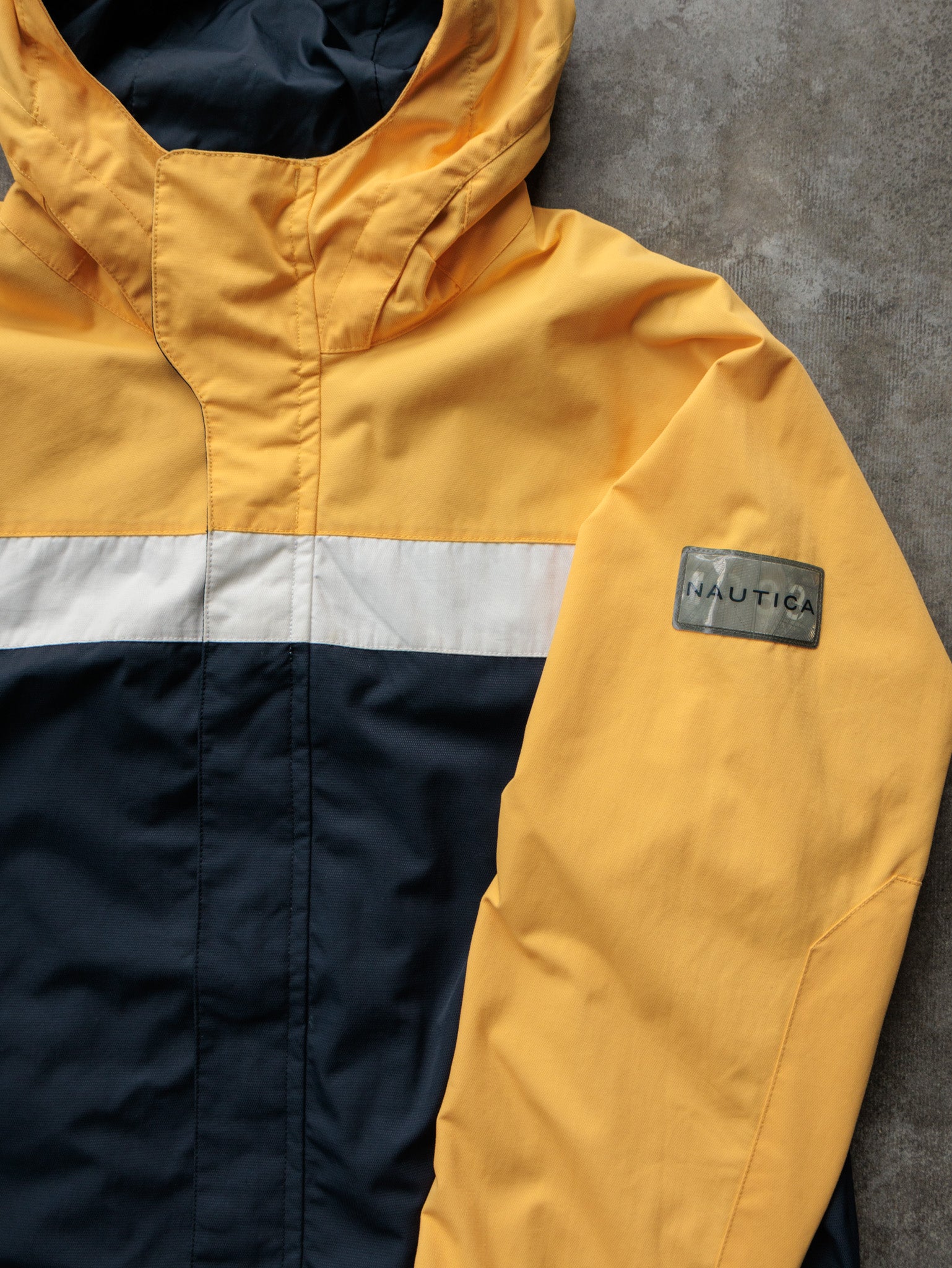 Vintage 00s Yellow & Navy Nautica Jacket (L)