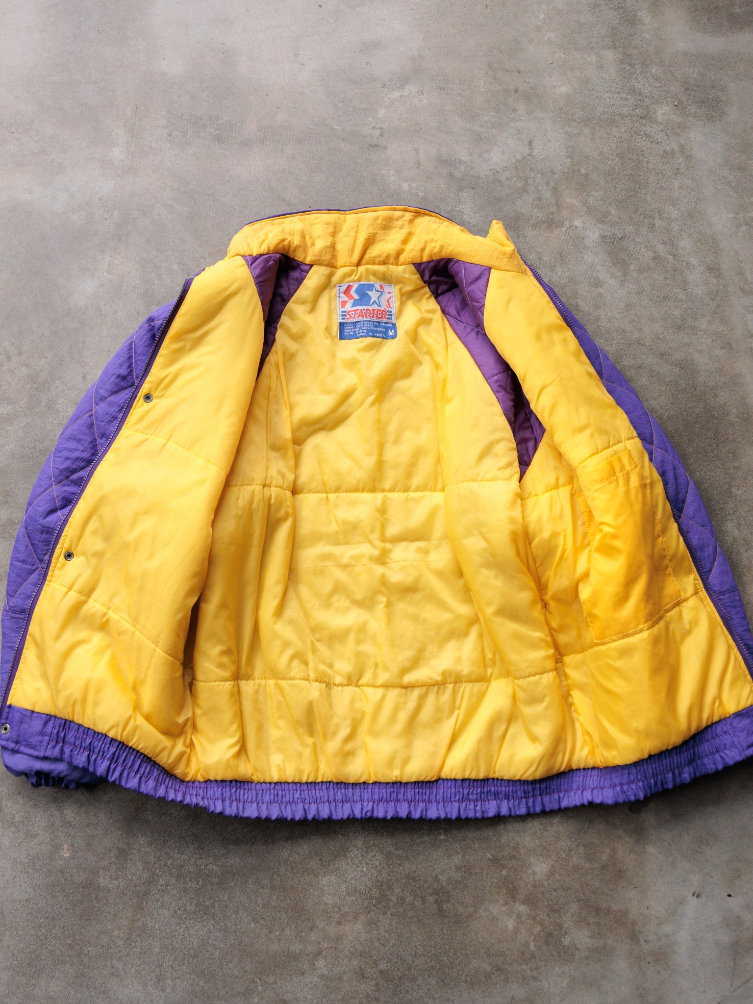 Vintage 90s Purple Starter Minnesota Vikings Puffer Jacket (M)