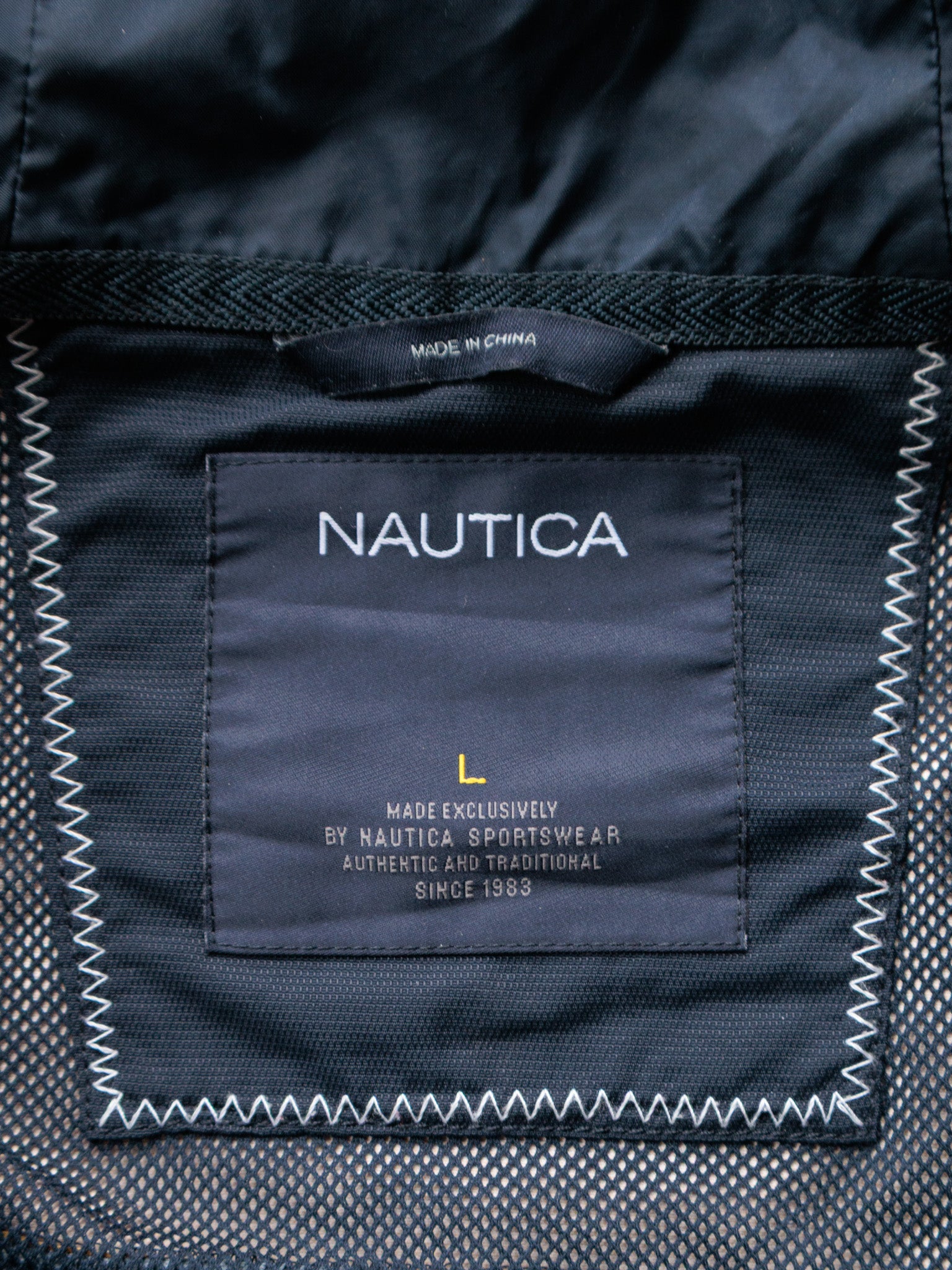 Vintage 00s Yellow & Navy Nautica Jacket (L)