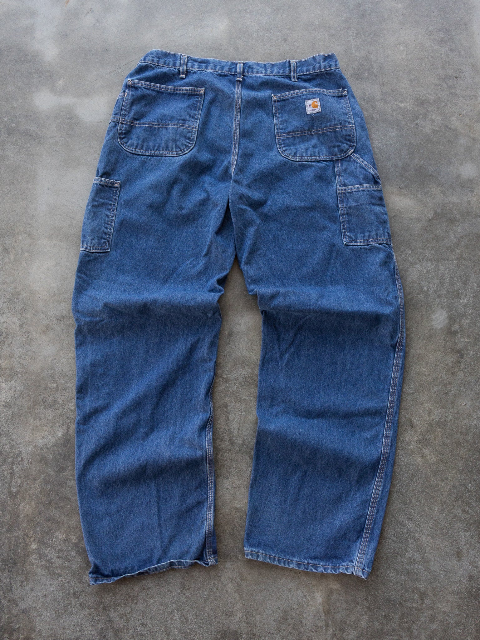 Vintage Blue Carhartt Carpenter Pants (W38)