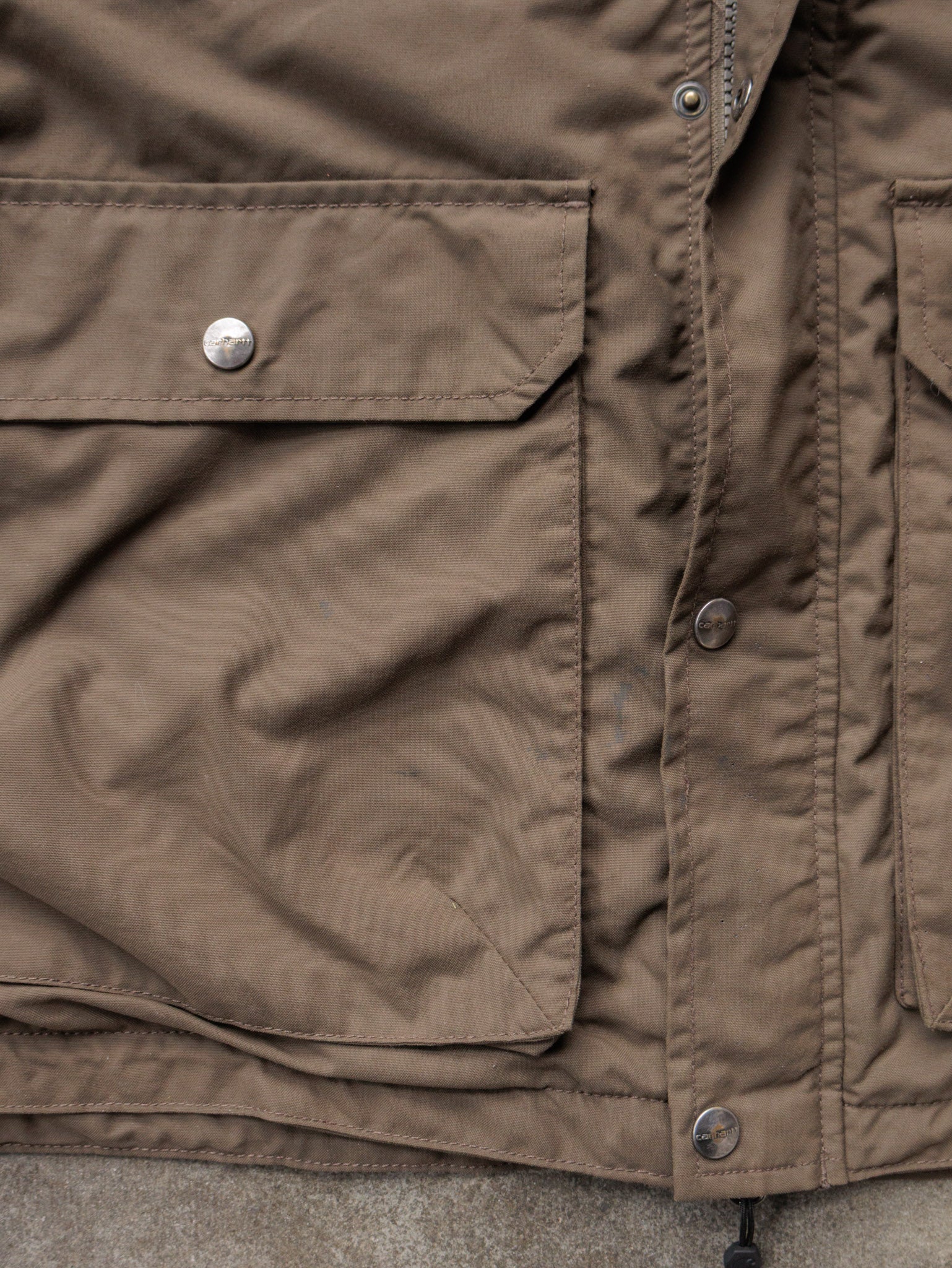 Vintage Brown Carhartt Windbreaker (L)