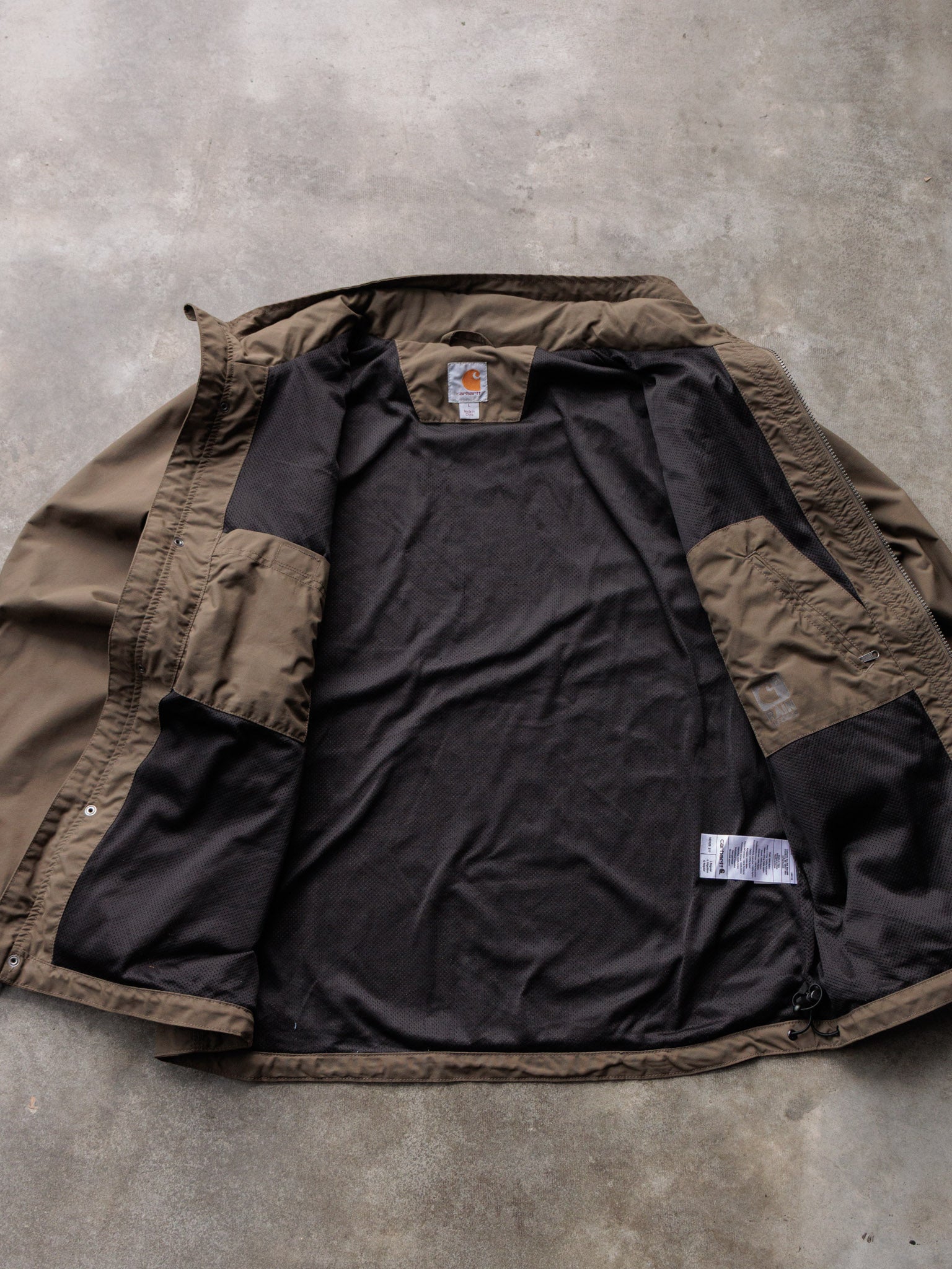 Vintage Brown Carhartt Windbreaker (L)