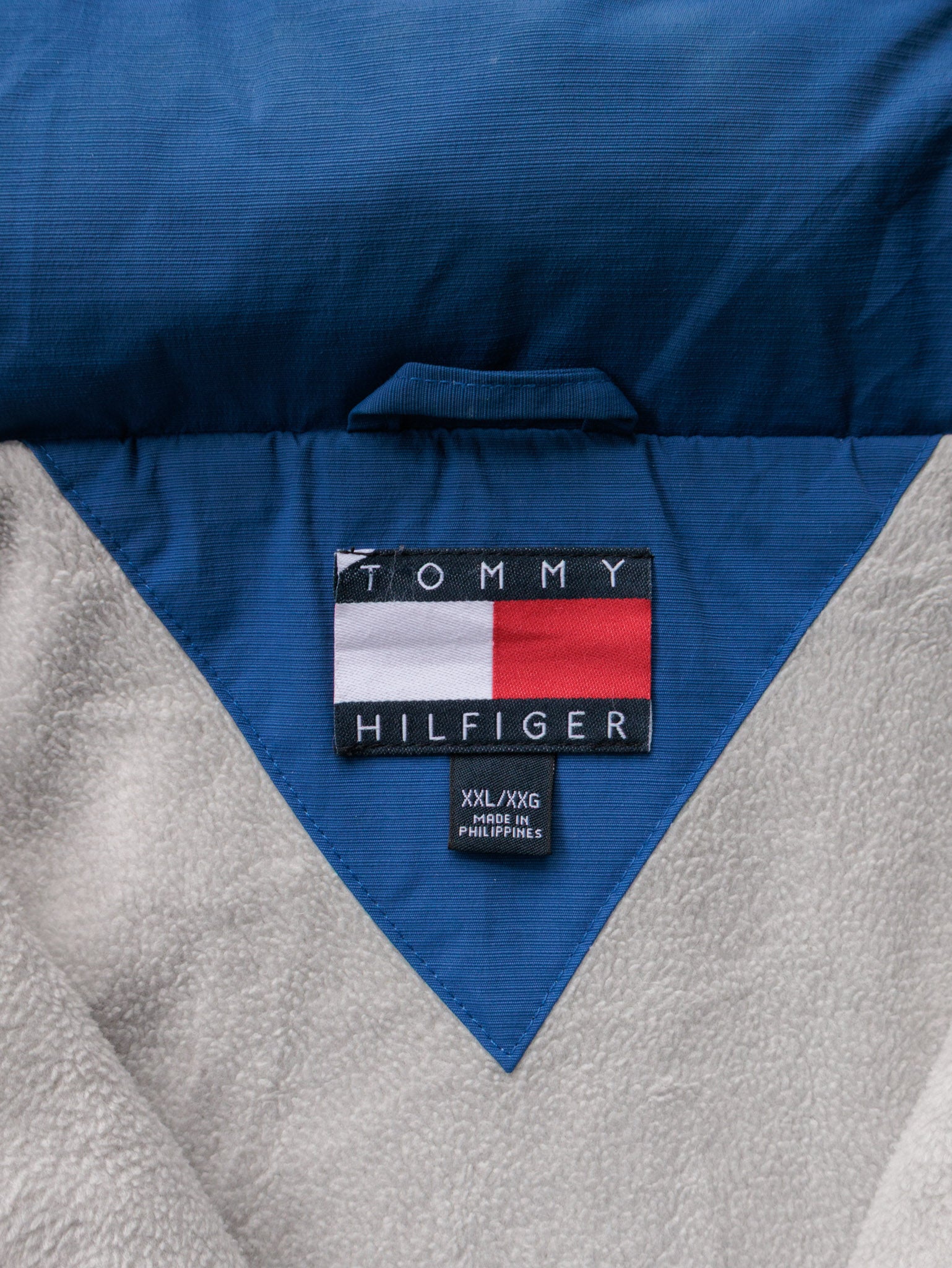 Vintage 00s Blue Tommy Hilfiger Colourblock Jacket (2XL)