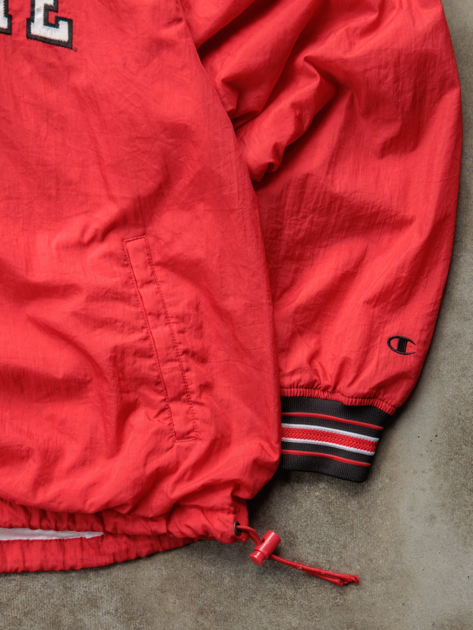 Vintage 90s Red Champion Ohio State Pullover Jacket (L)