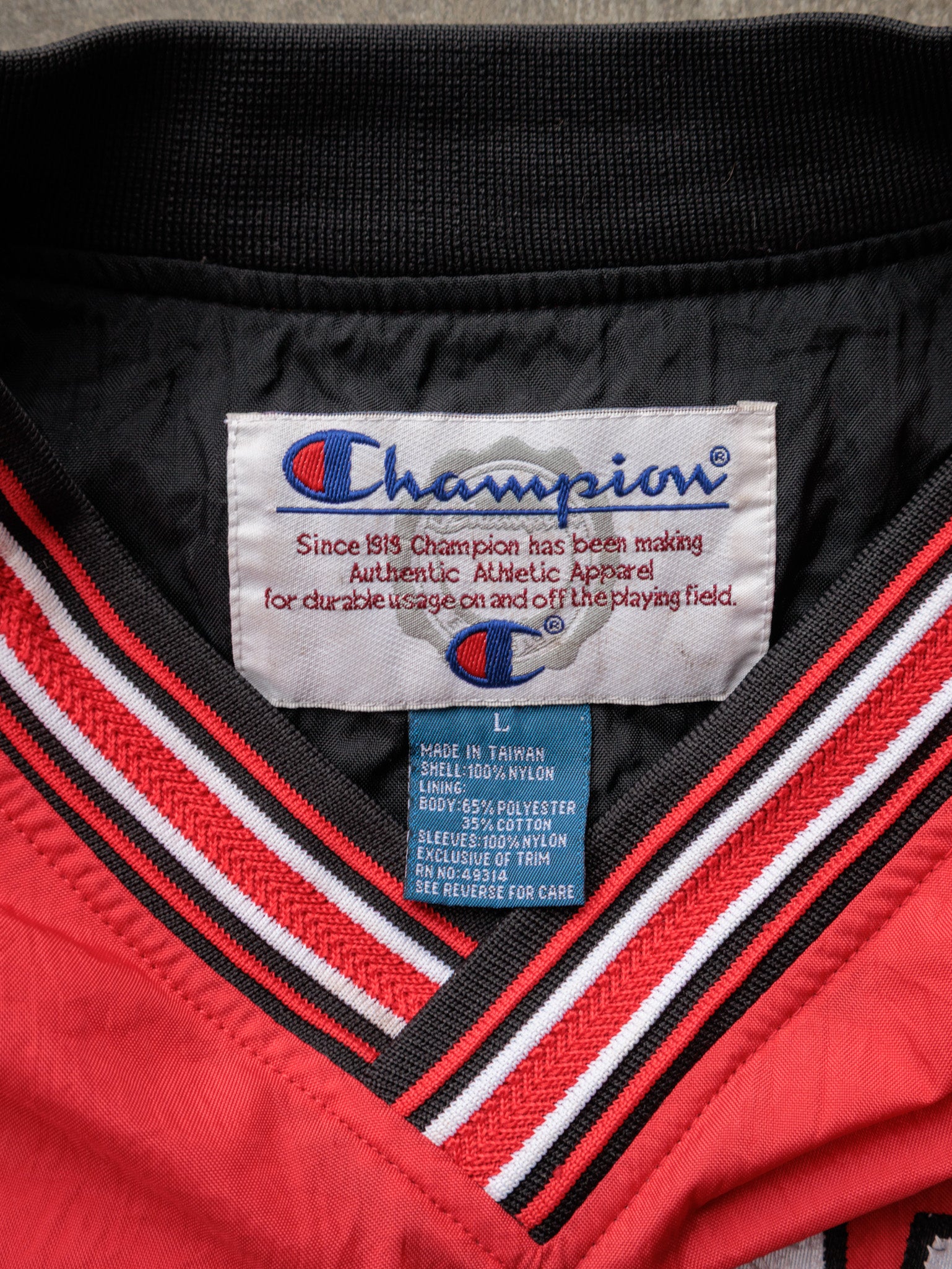 Vintage 90s Red Champion Ohio State Pullover Jacket (L)