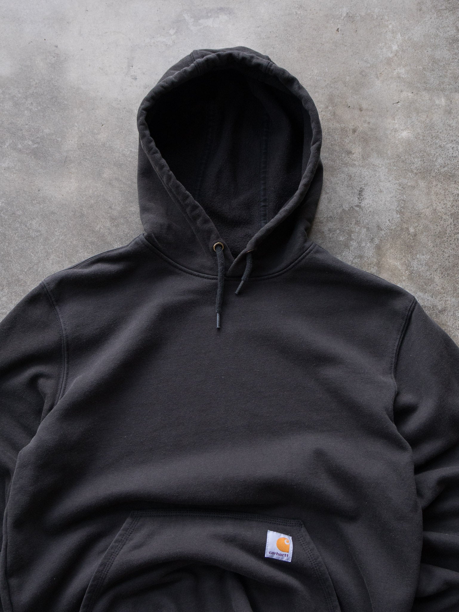 Vintage Black Carhartt Sleeve Spell Out Hoodie (S)