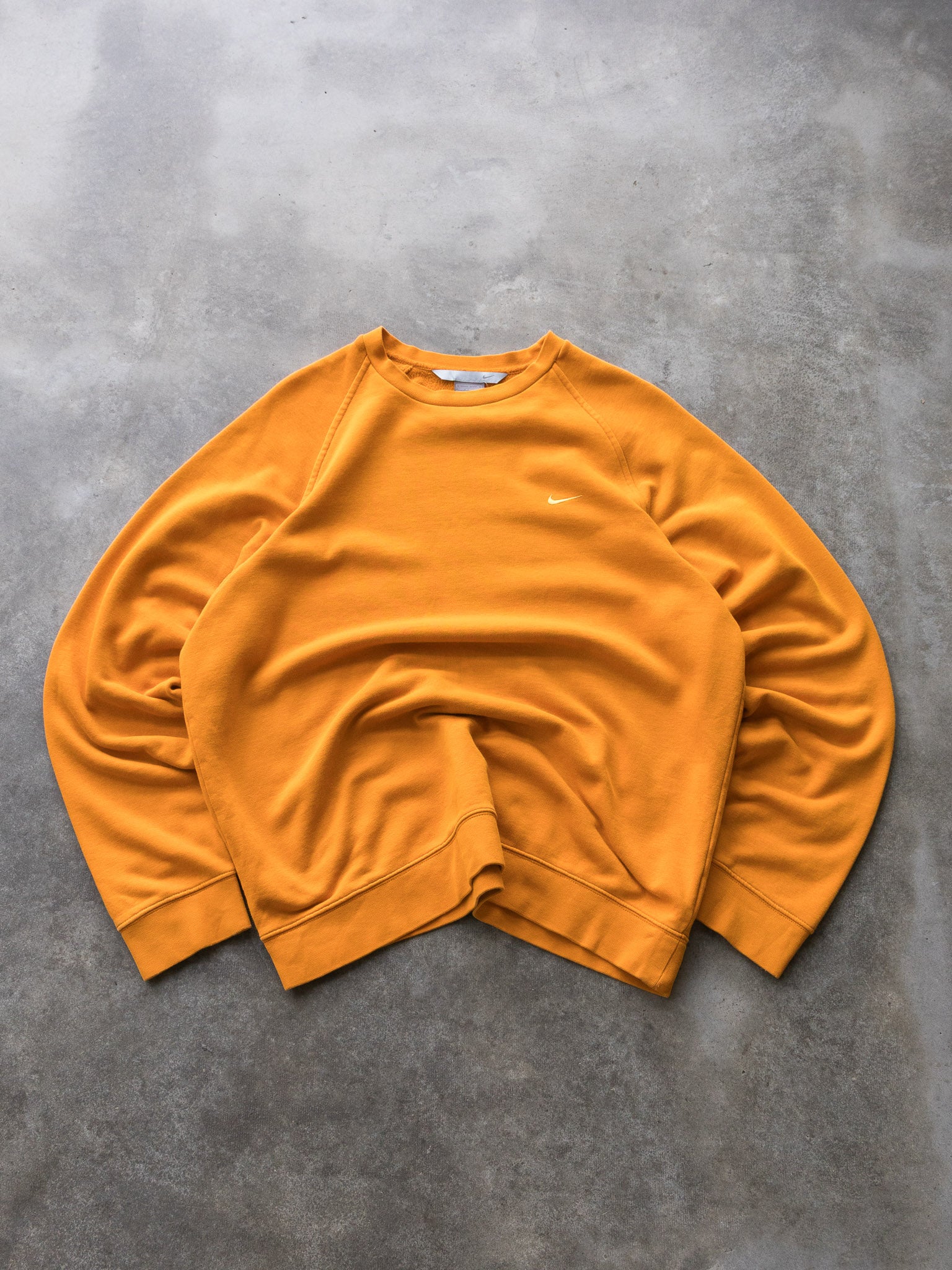 Vintage 00s Orange Nike Swoosh Sweatshirt (L)