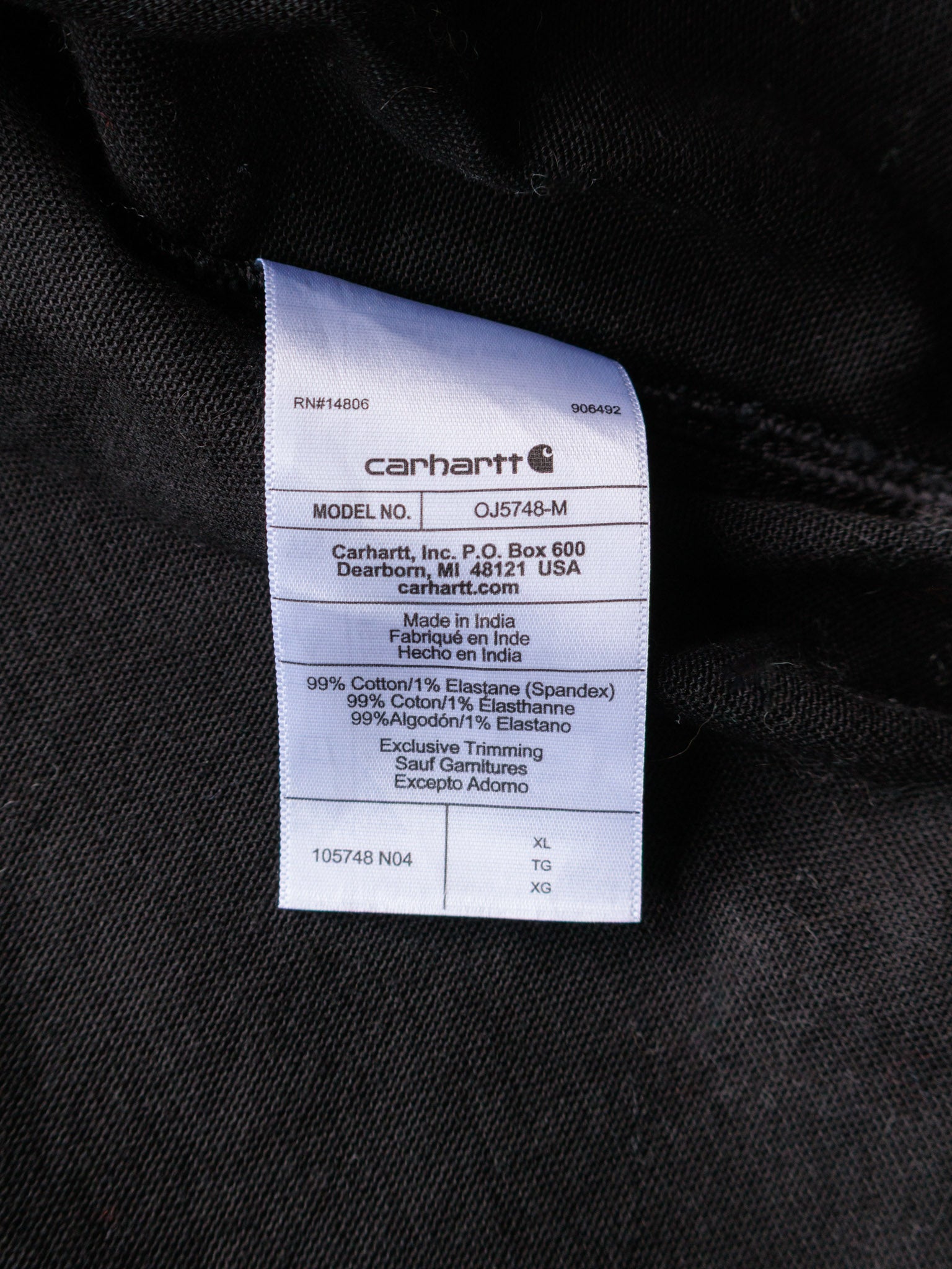 Vintage Black Carhartt Jacket (XL)