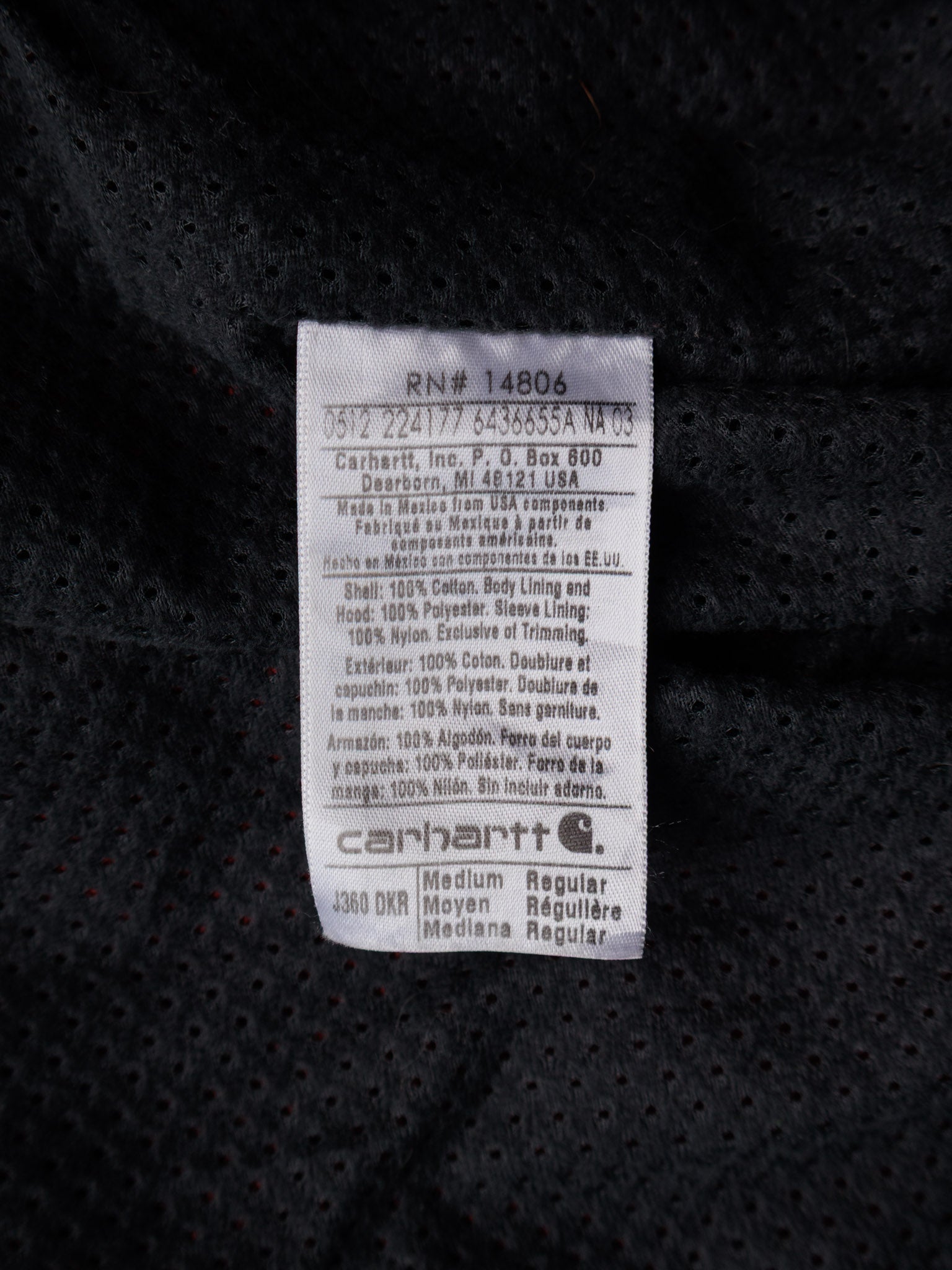 Vintage Carhartt J360 DKR 'Dark Red' Active Jacket (M)