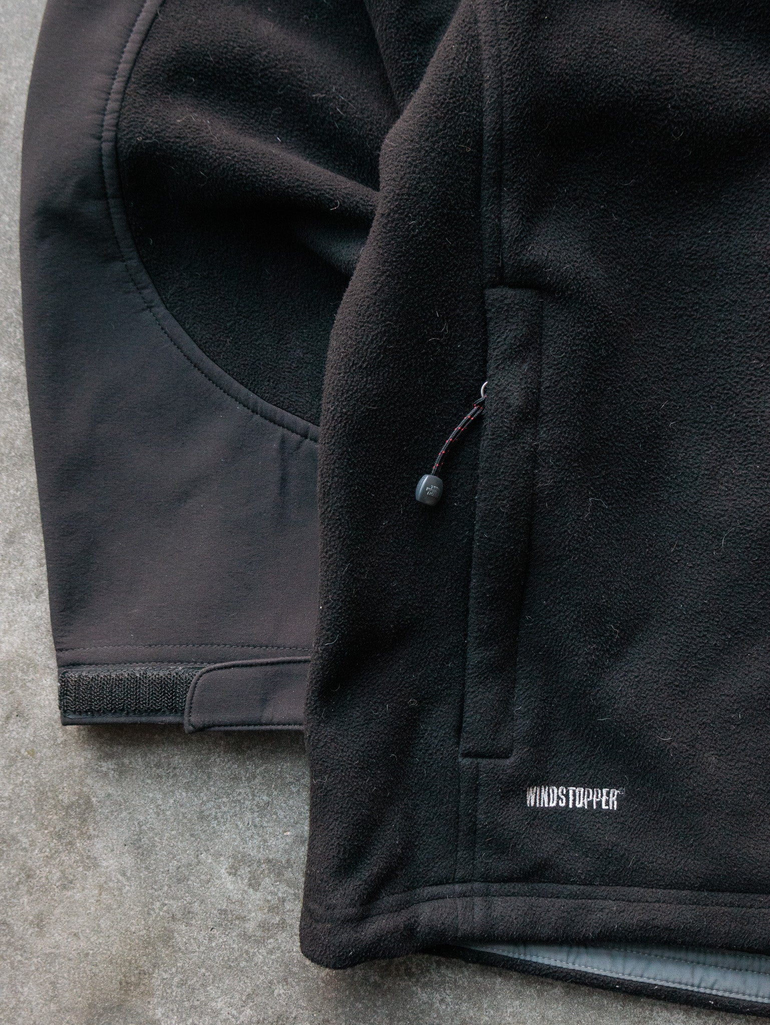 Vintage Black The North Face Fleece Jacket (XL)