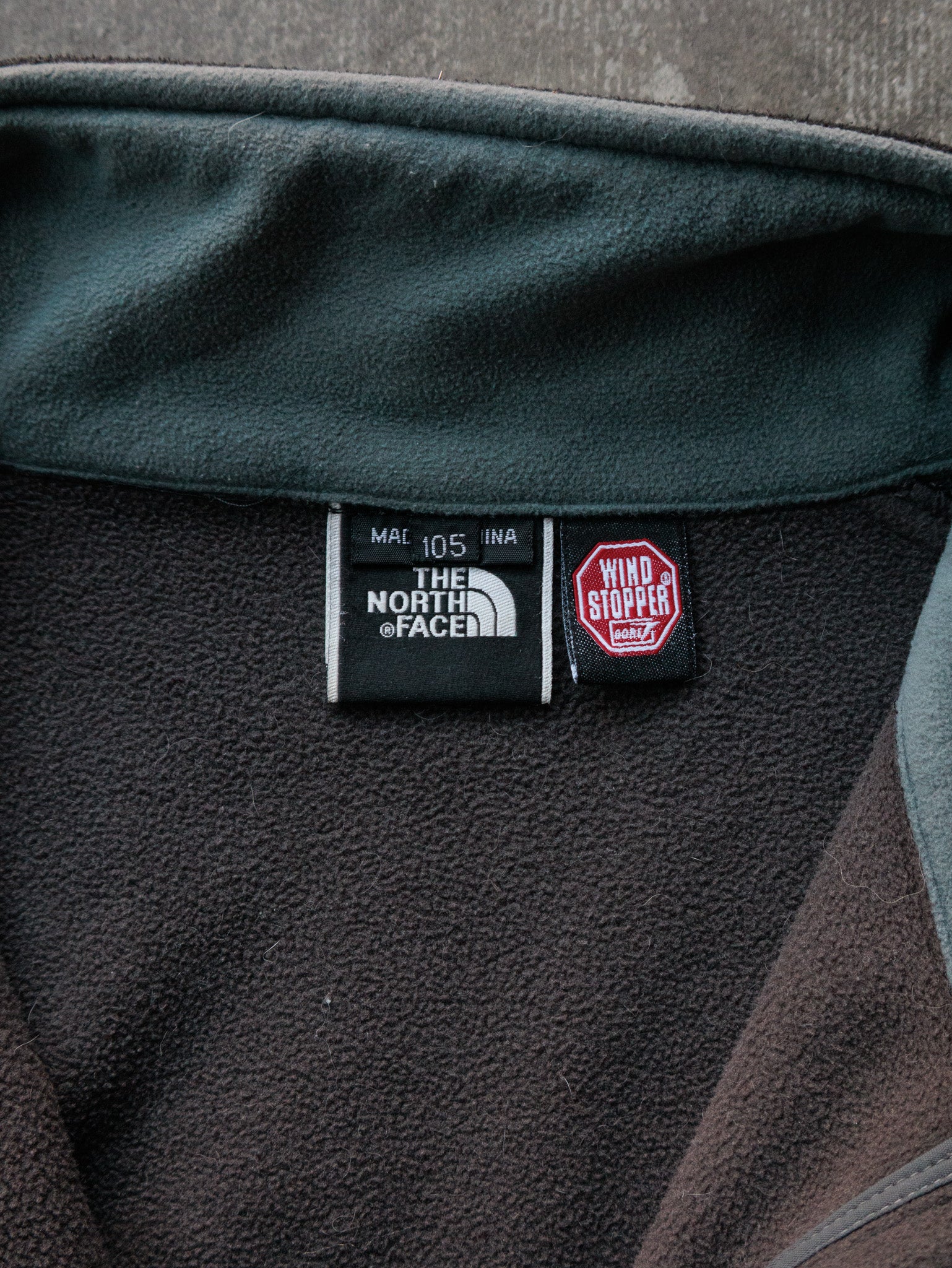 Vintage Black The North Face Fleece Jacket (XL)