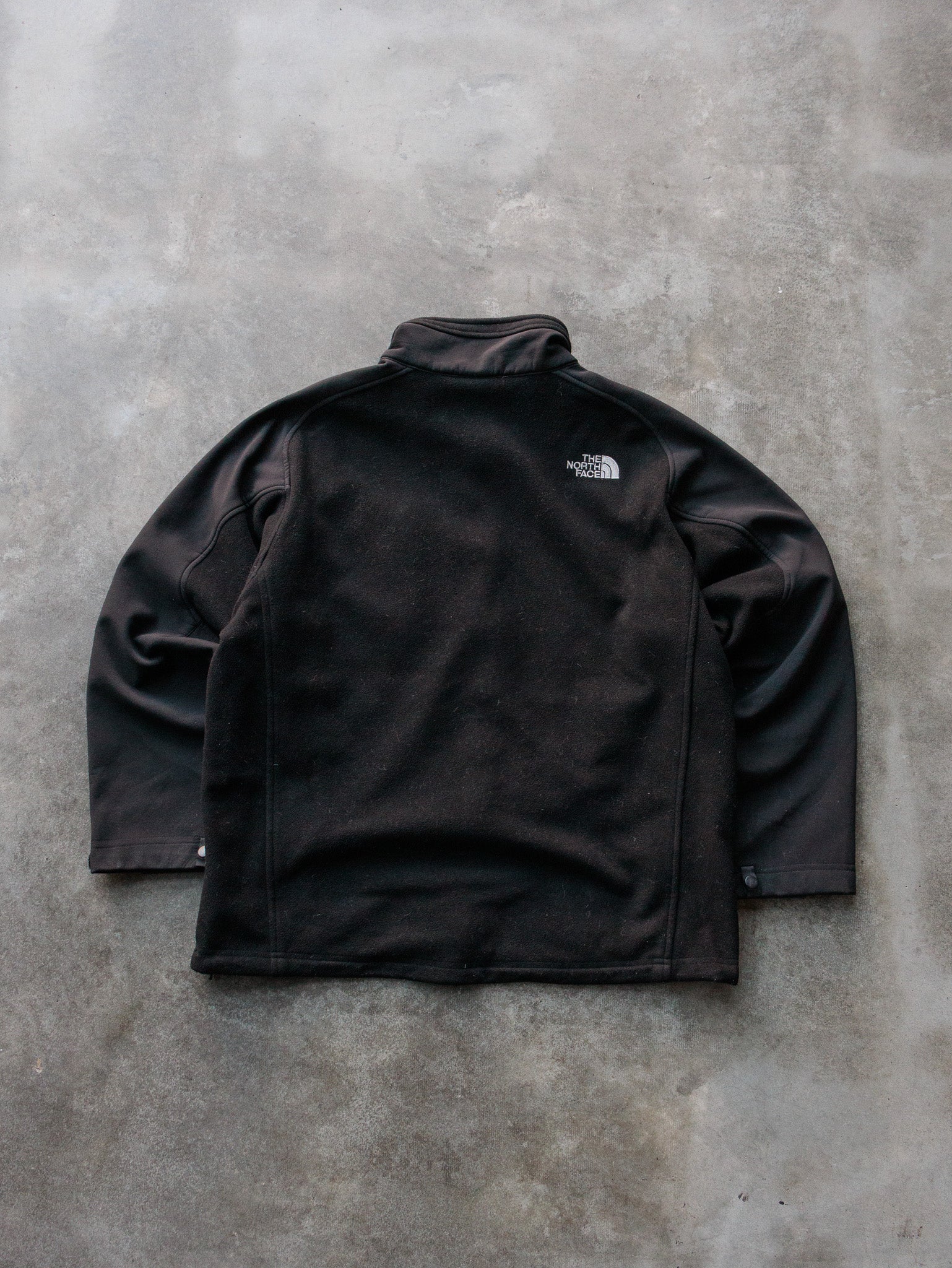 Vintage Black The North Face Fleece Jacket (XL)