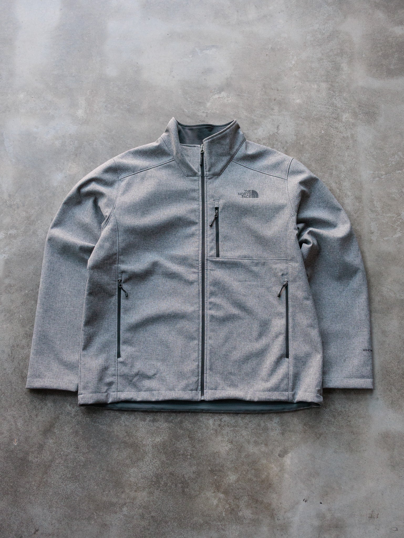 Vintage Grey The North Face Softshell Jacket (XL)