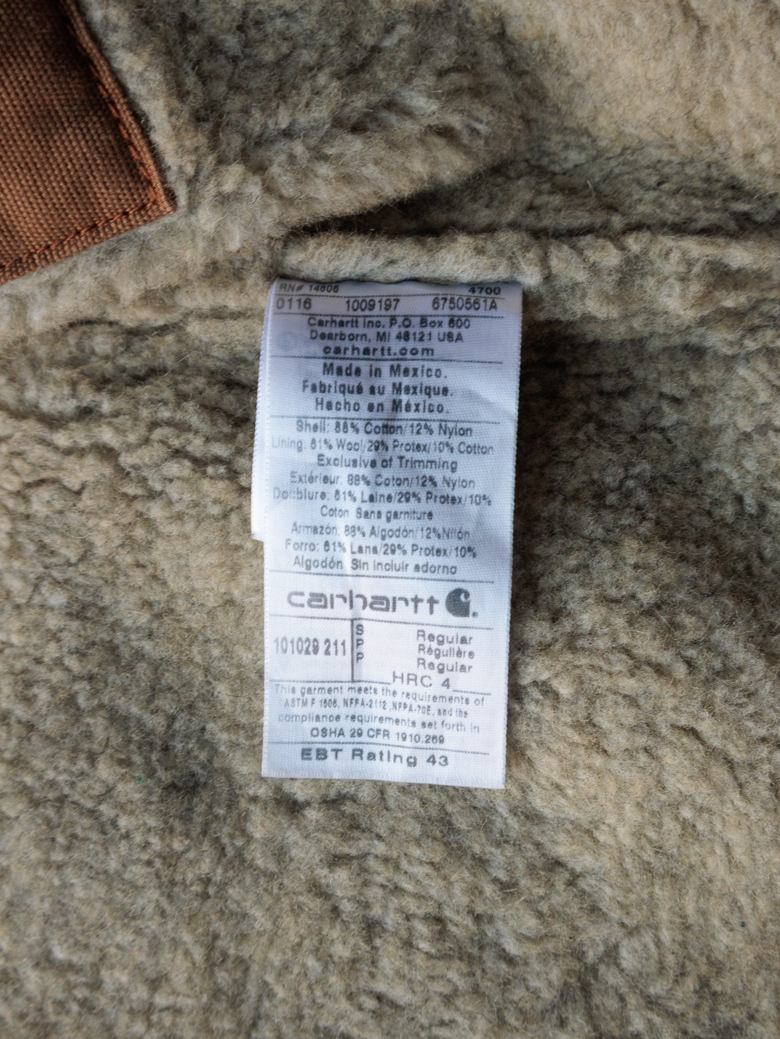 Vintage Brown Carhartt Sherpa Vest (S)