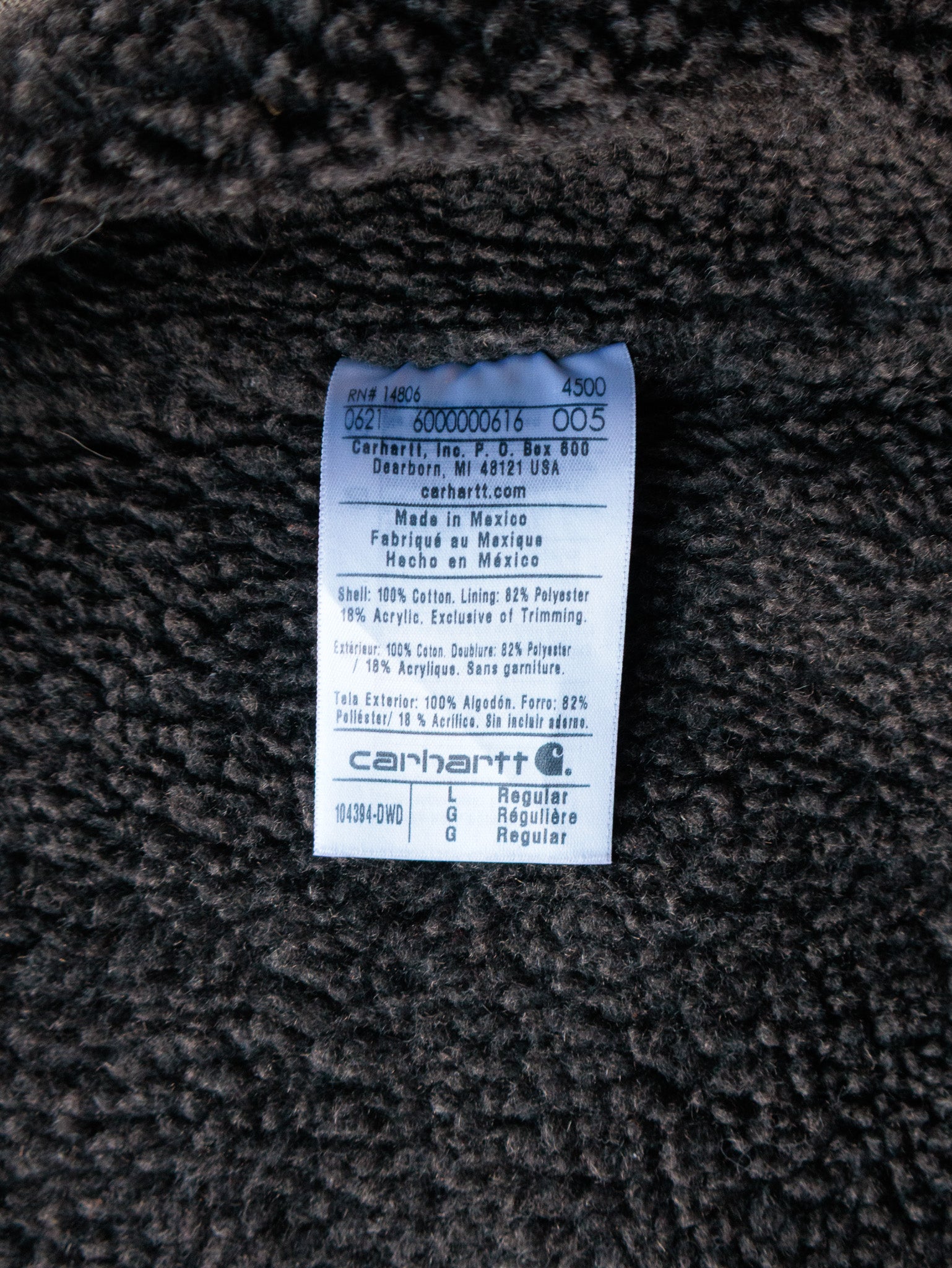 Vintage Tan Carhartt Sherpa-Lined Vest (L)