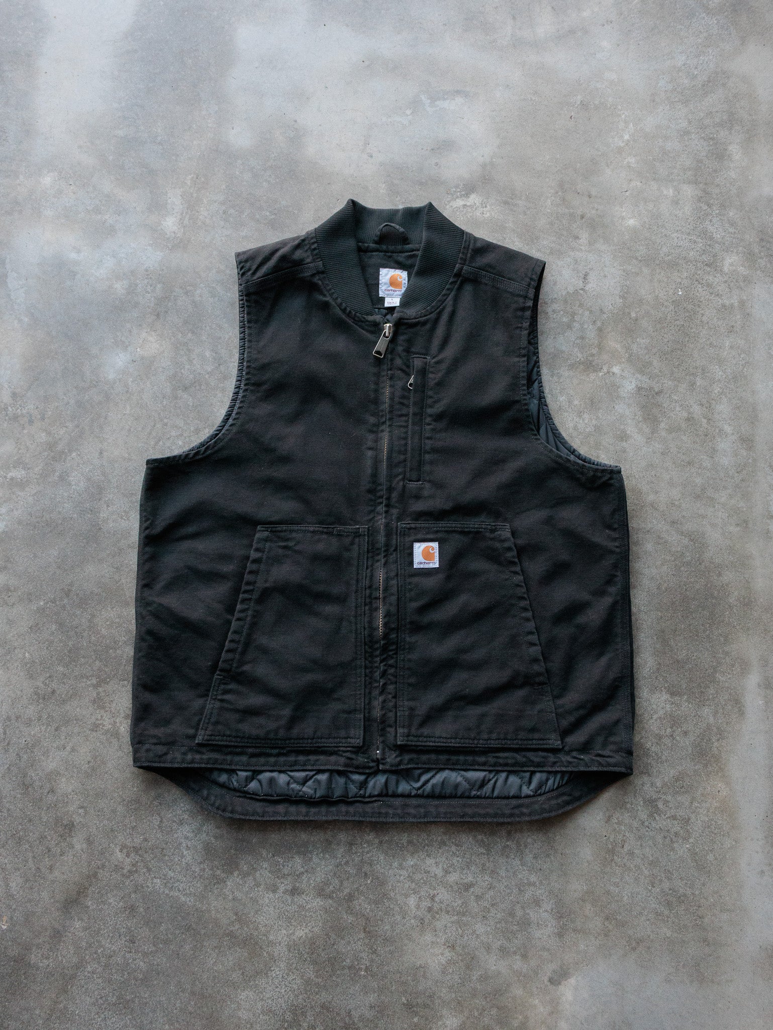 Vintage Black Carhartt Vest (L)