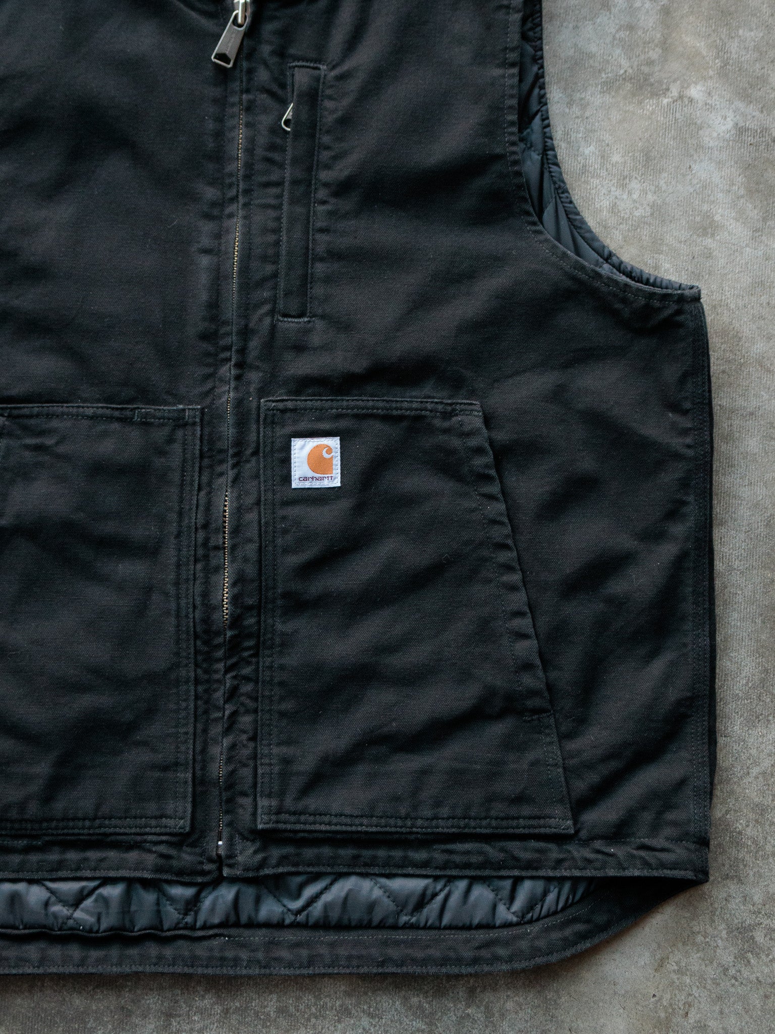 Vintage Black Carhartt Vest (L)