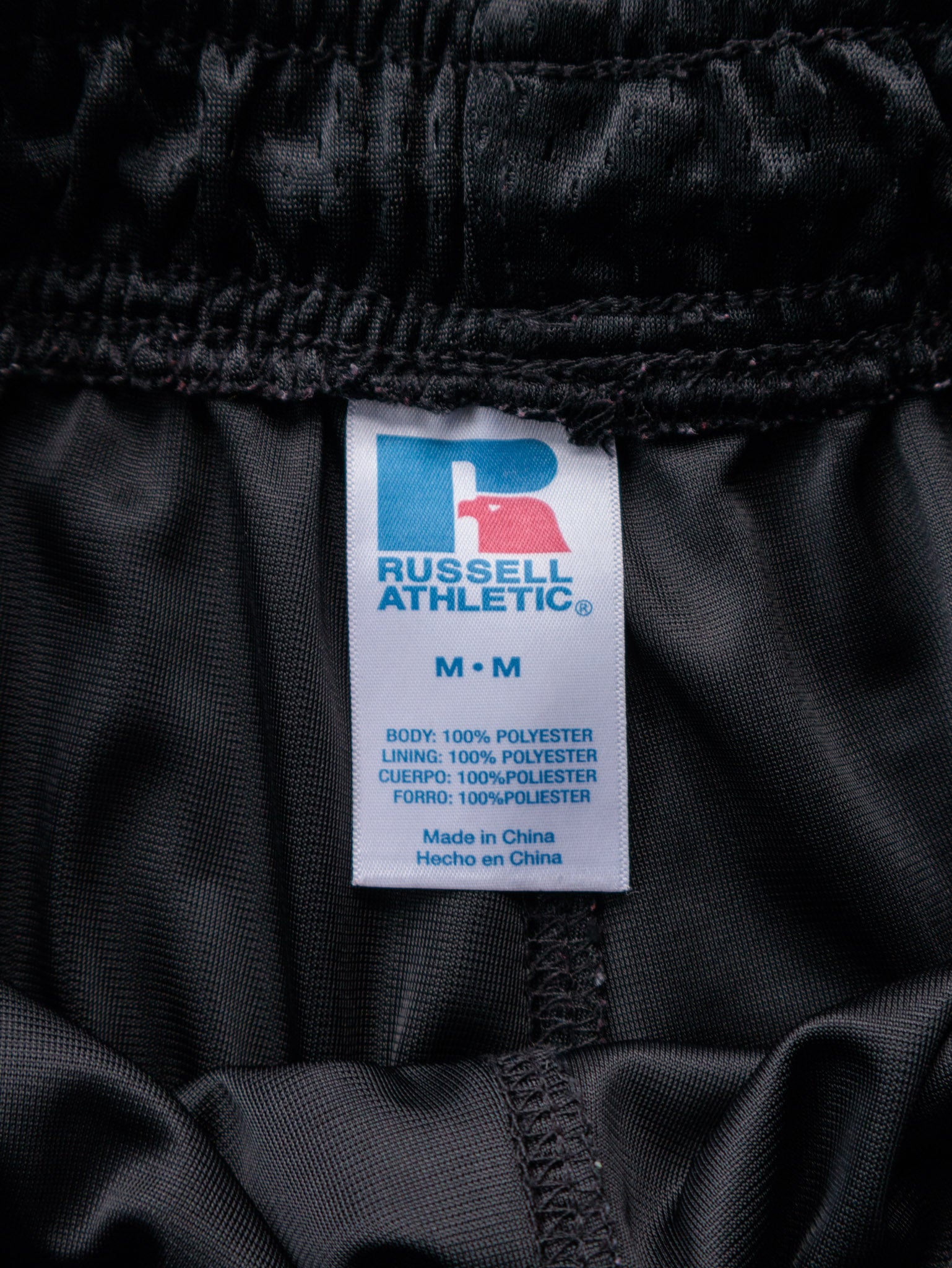 Vintage 00s Black Russell Athletic Mesh Shorts (M)