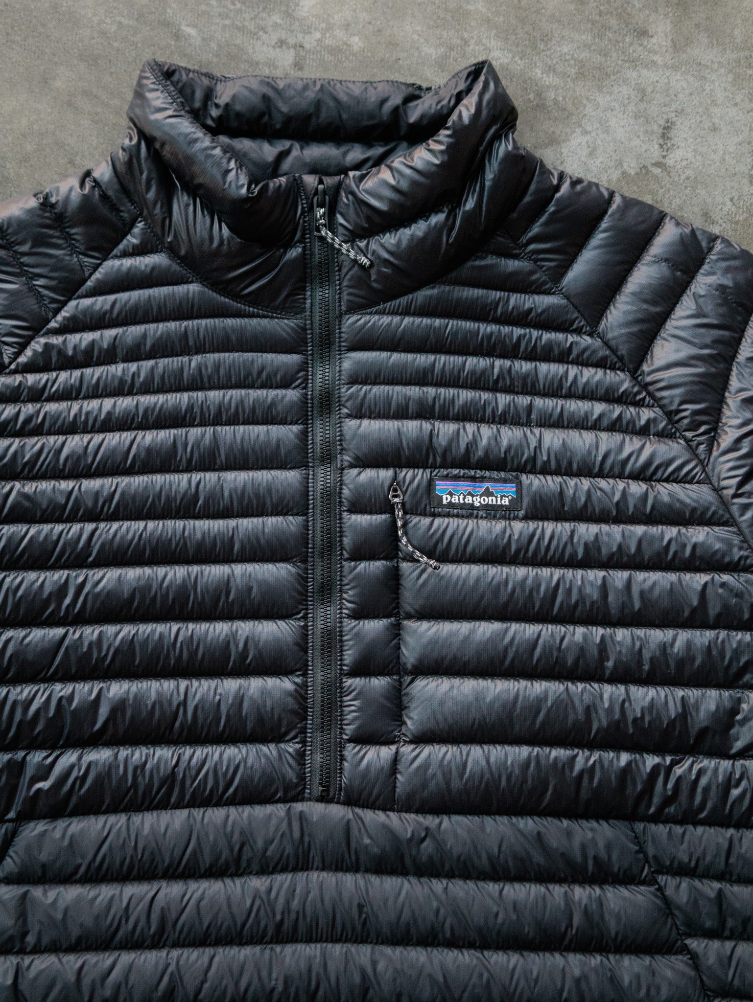 Vintage Black Patagonia Down Jacket (XL)
