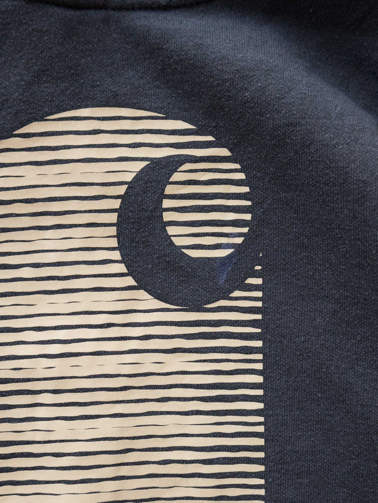 Vintage Charcoal Grey Carhartt Rain Defender Graphic Hoodie (S)