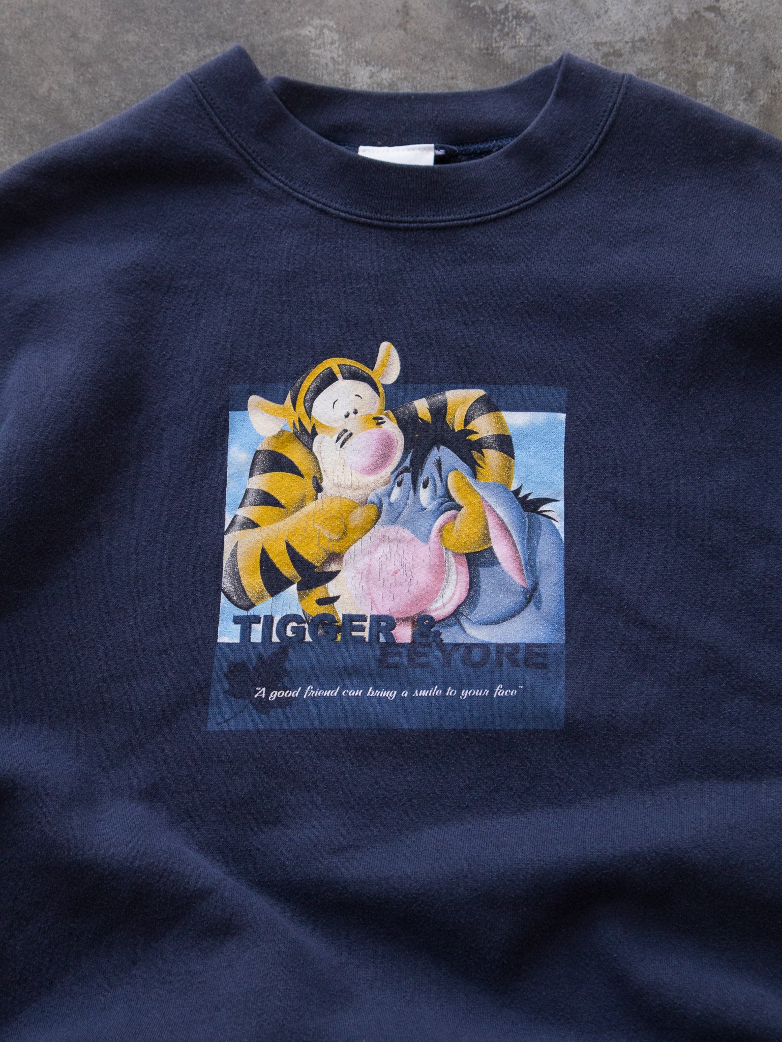 Vintage 90s Navy Tigger & Eeyore Sweatshirt (XL)