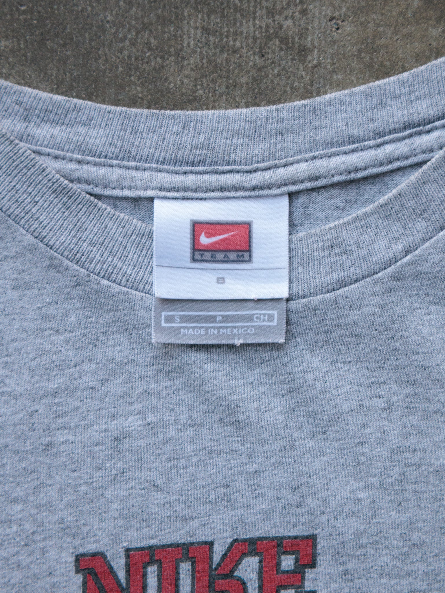 Vintage 00s Grey Nike Swim Camp Tee (S)