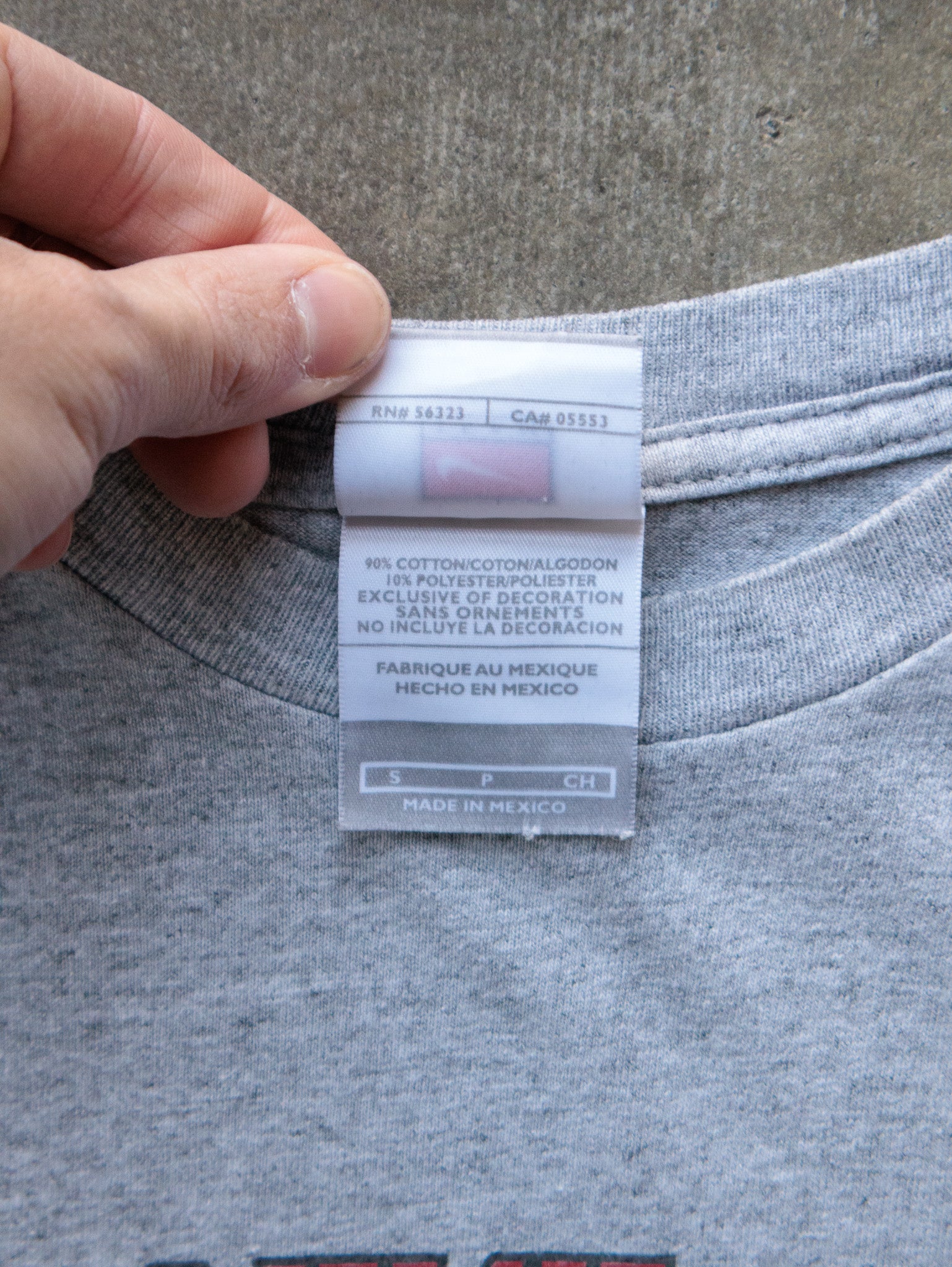 Vintage 00s Grey Nike Swim Camp Tee (S)