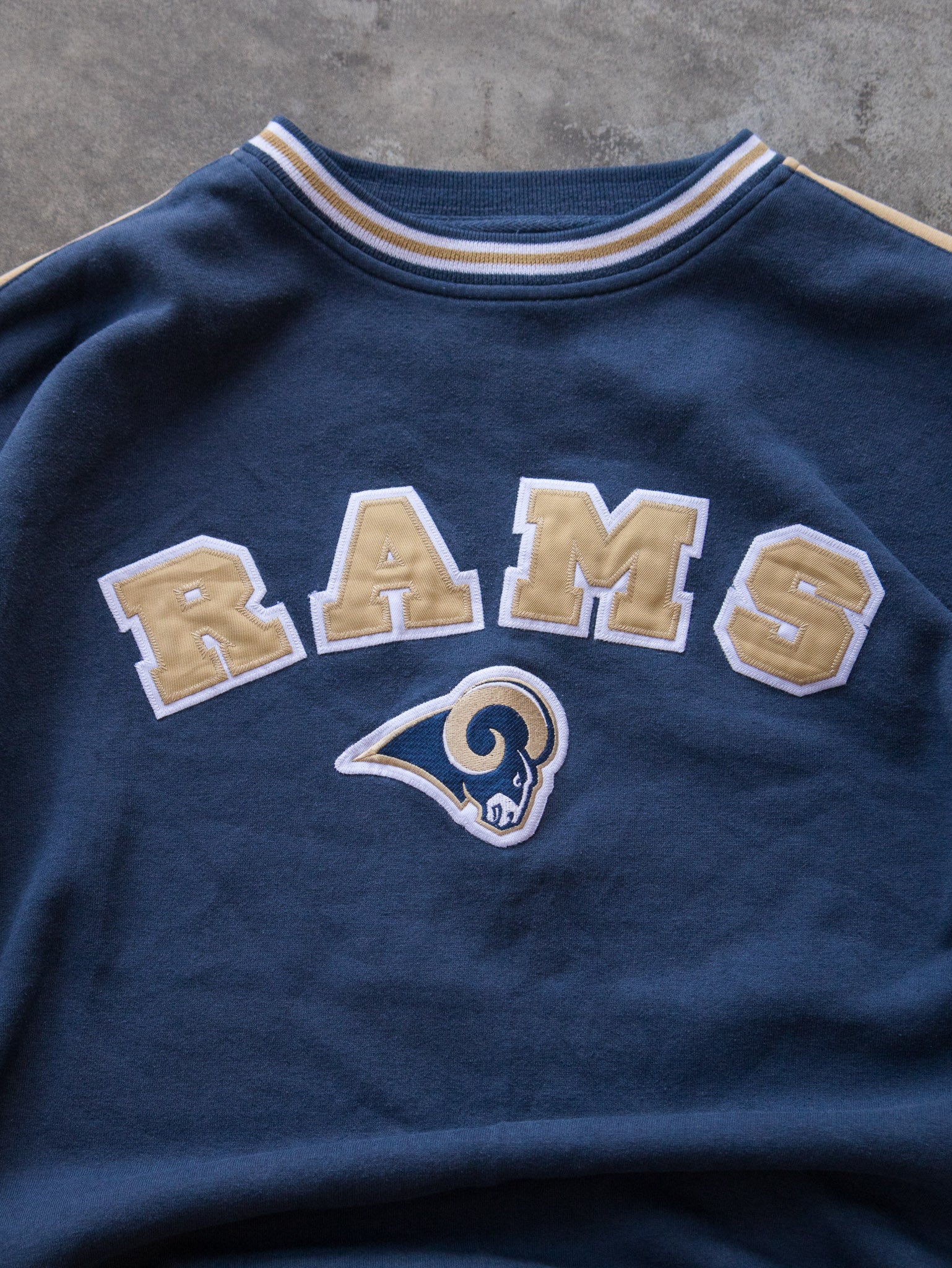 Vintage Navy St. Louis Rams Sweatshirt (XL)