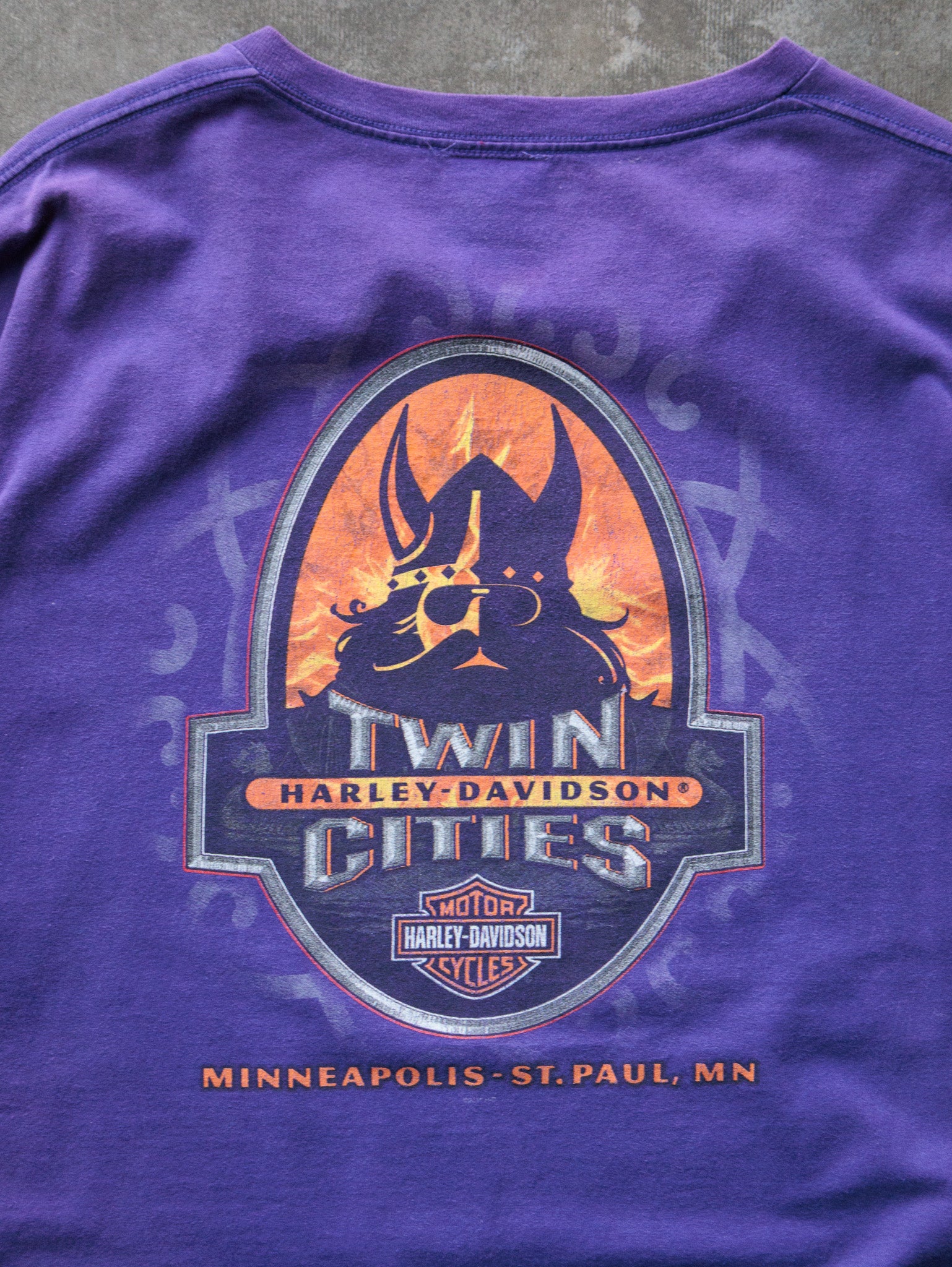 Vintage Purple Harley-Davidson Twin Cities Tee (XL)