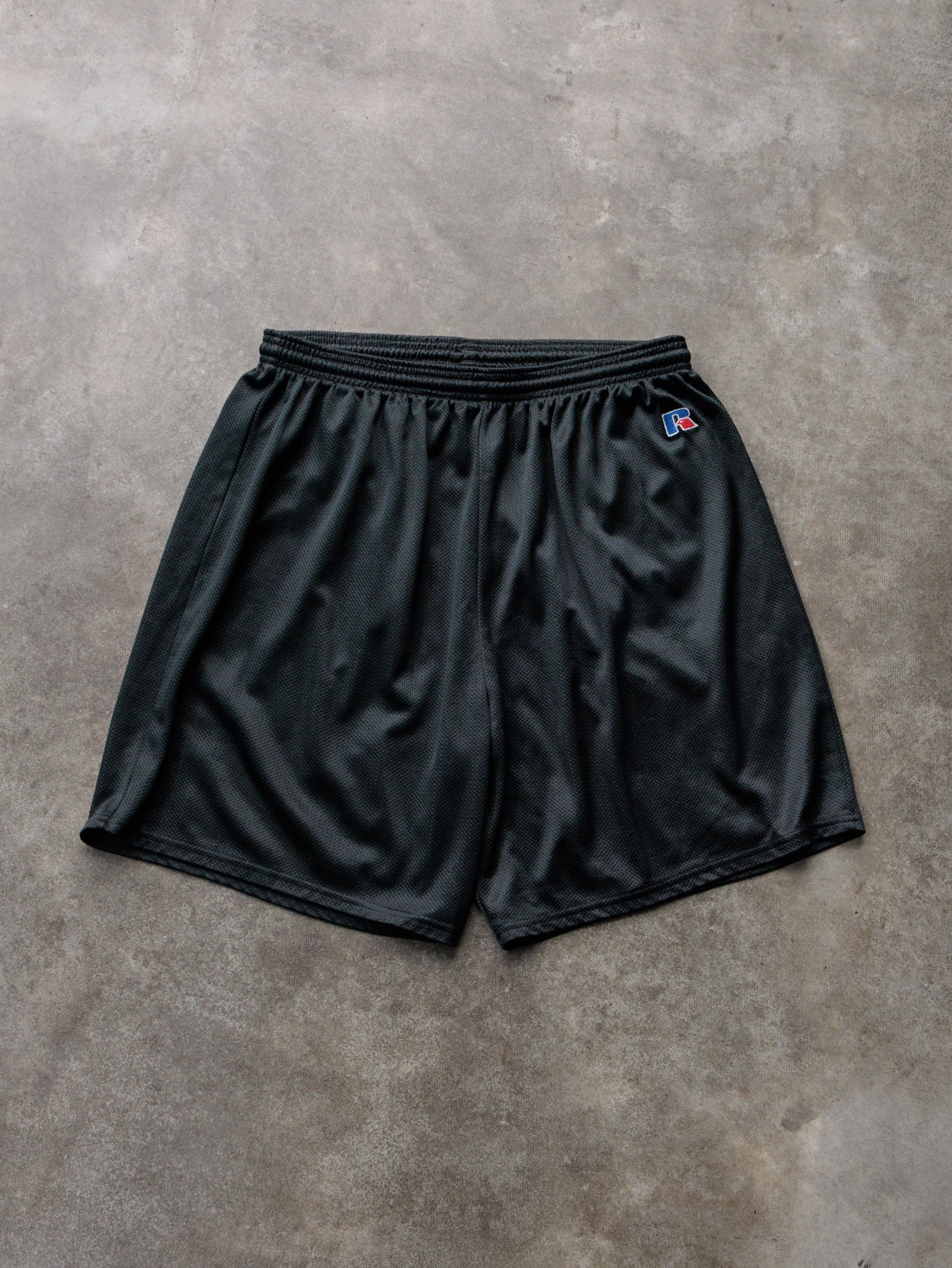 Vintage Black Russell Athletic Mesh Shorts (L)