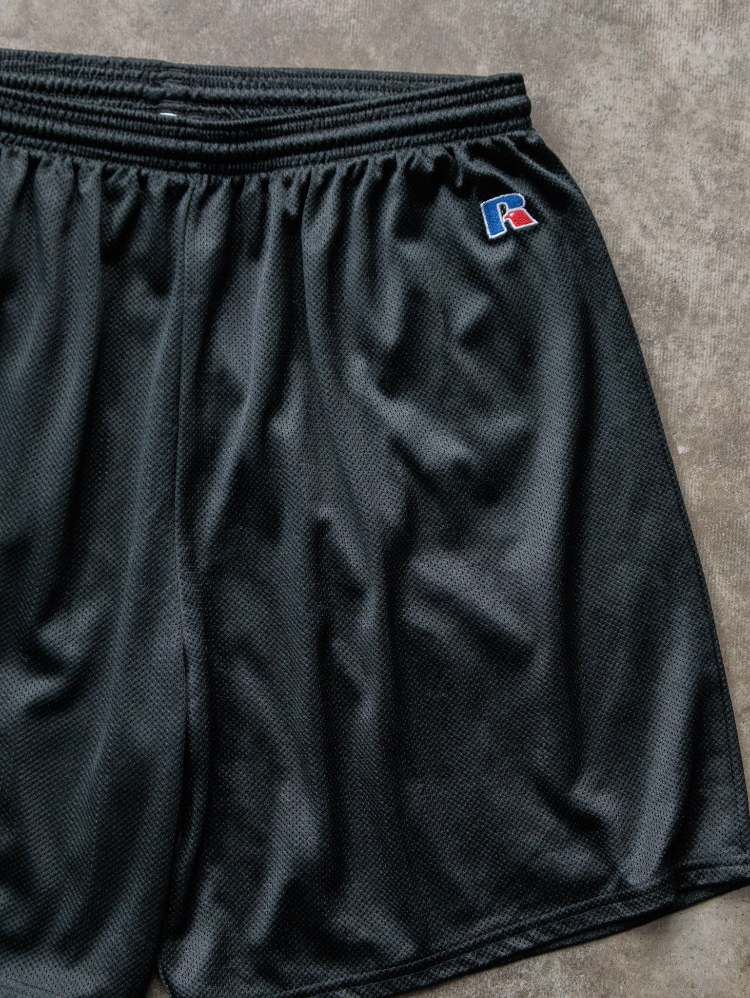 Vintage Black Russell Athletic Mesh Shorts (L)