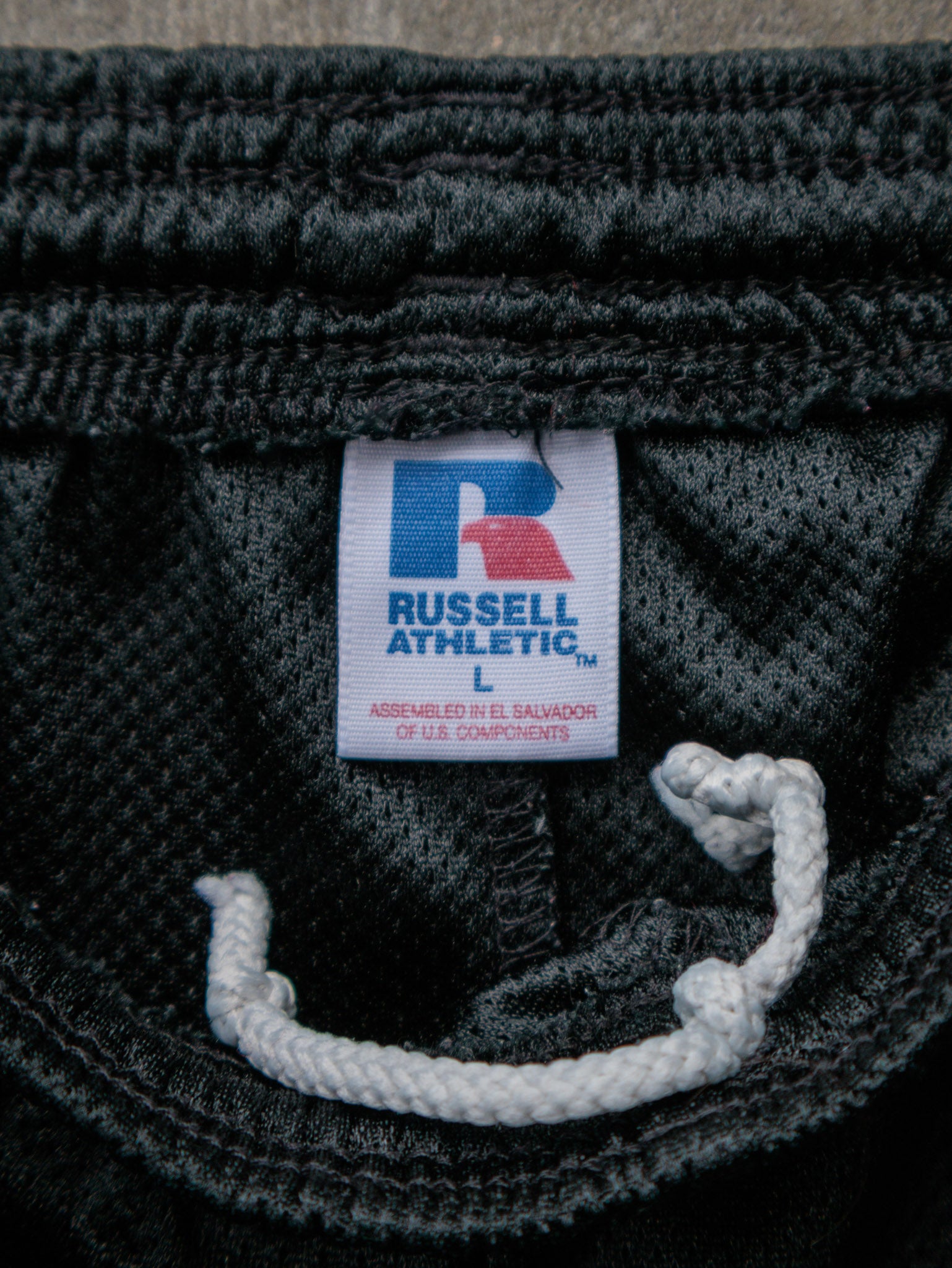 Vintage Black Russell Athletic Mesh Shorts (L)